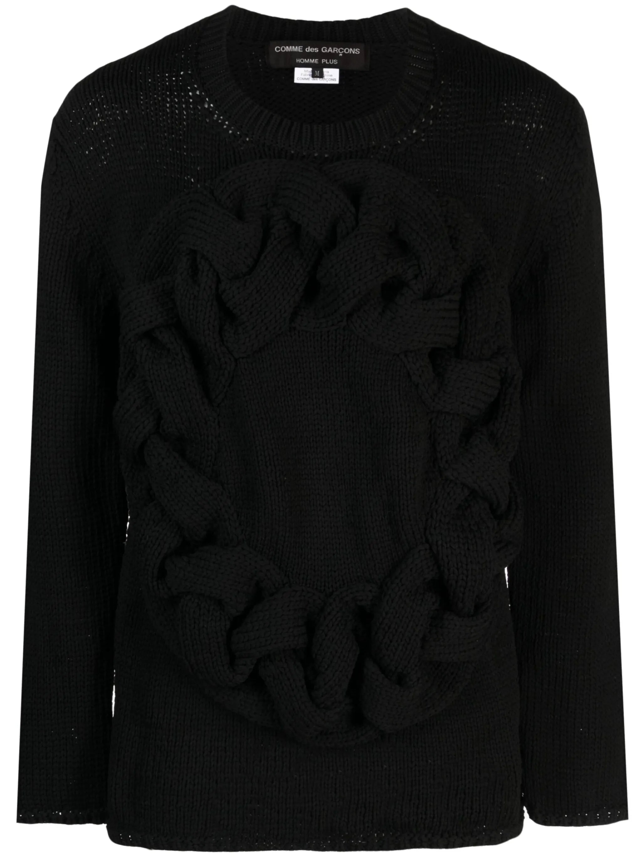 cable-knit jumper