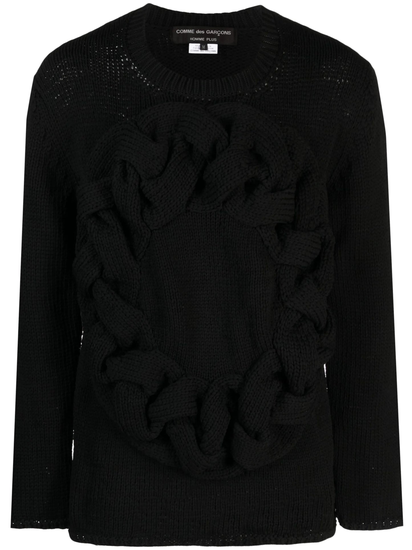 cable-knit jumper