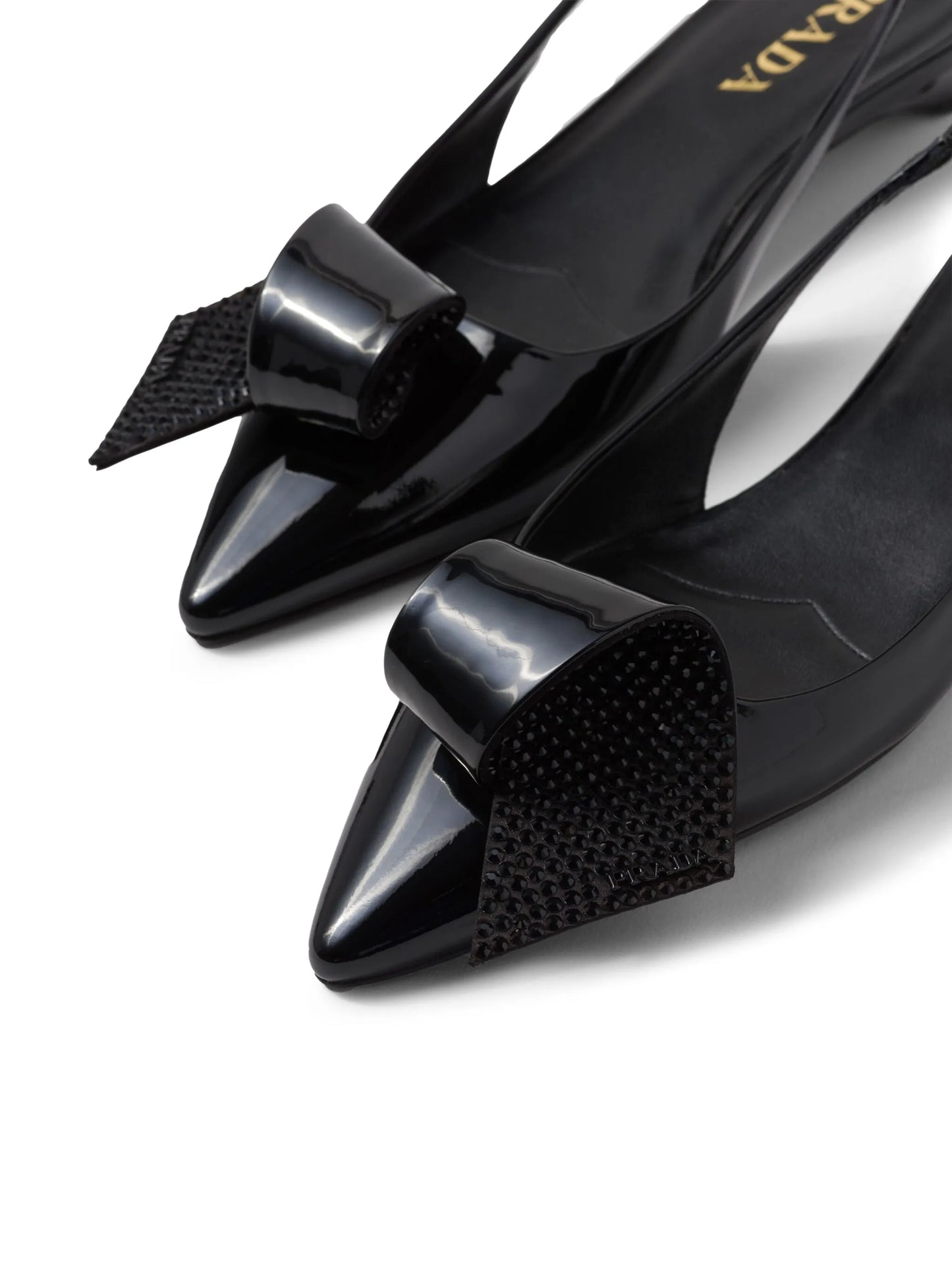 25mm appliqué-detail leather pumps