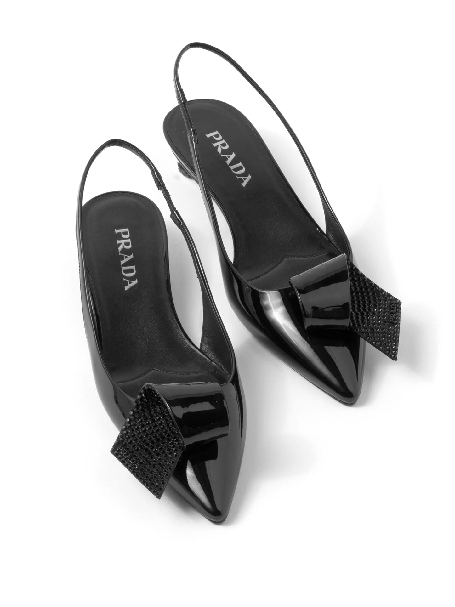 25mm appliqué-detail leather pumps