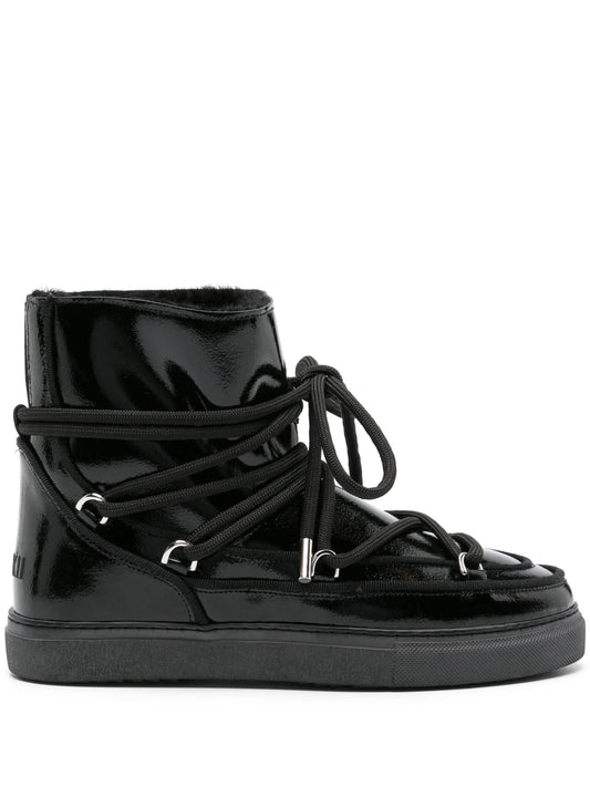 Classic leather lace-up boots