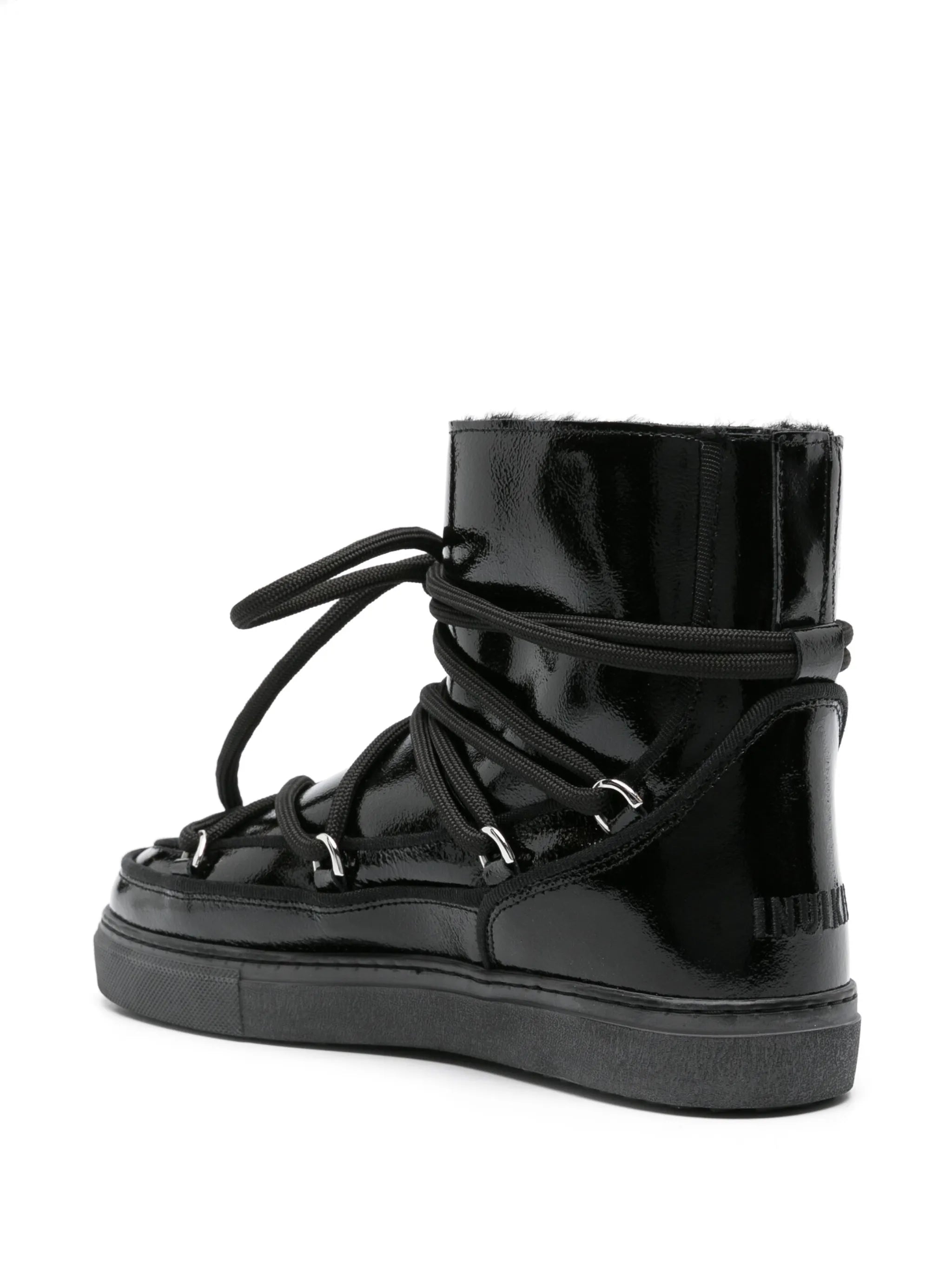 Classic leather lace-up boots