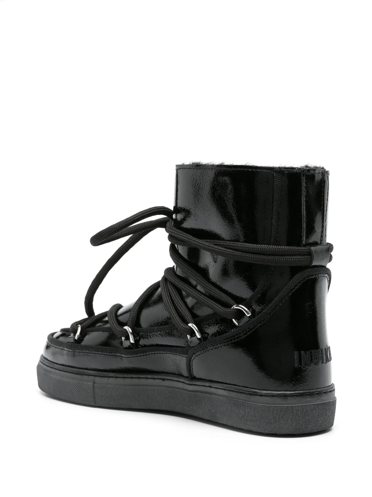 Classic leather lace-up boots