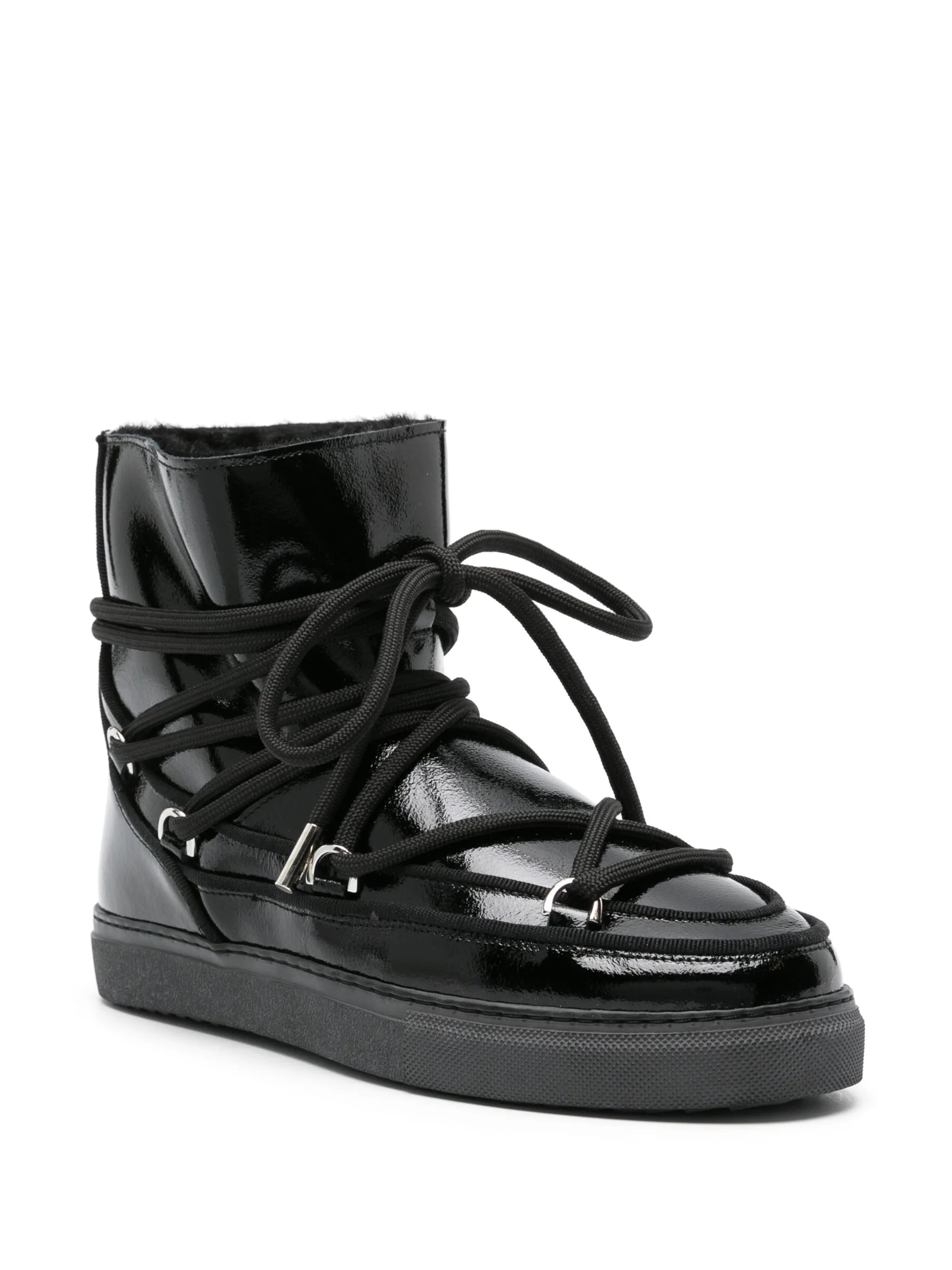 Classic leather lace-up boots
