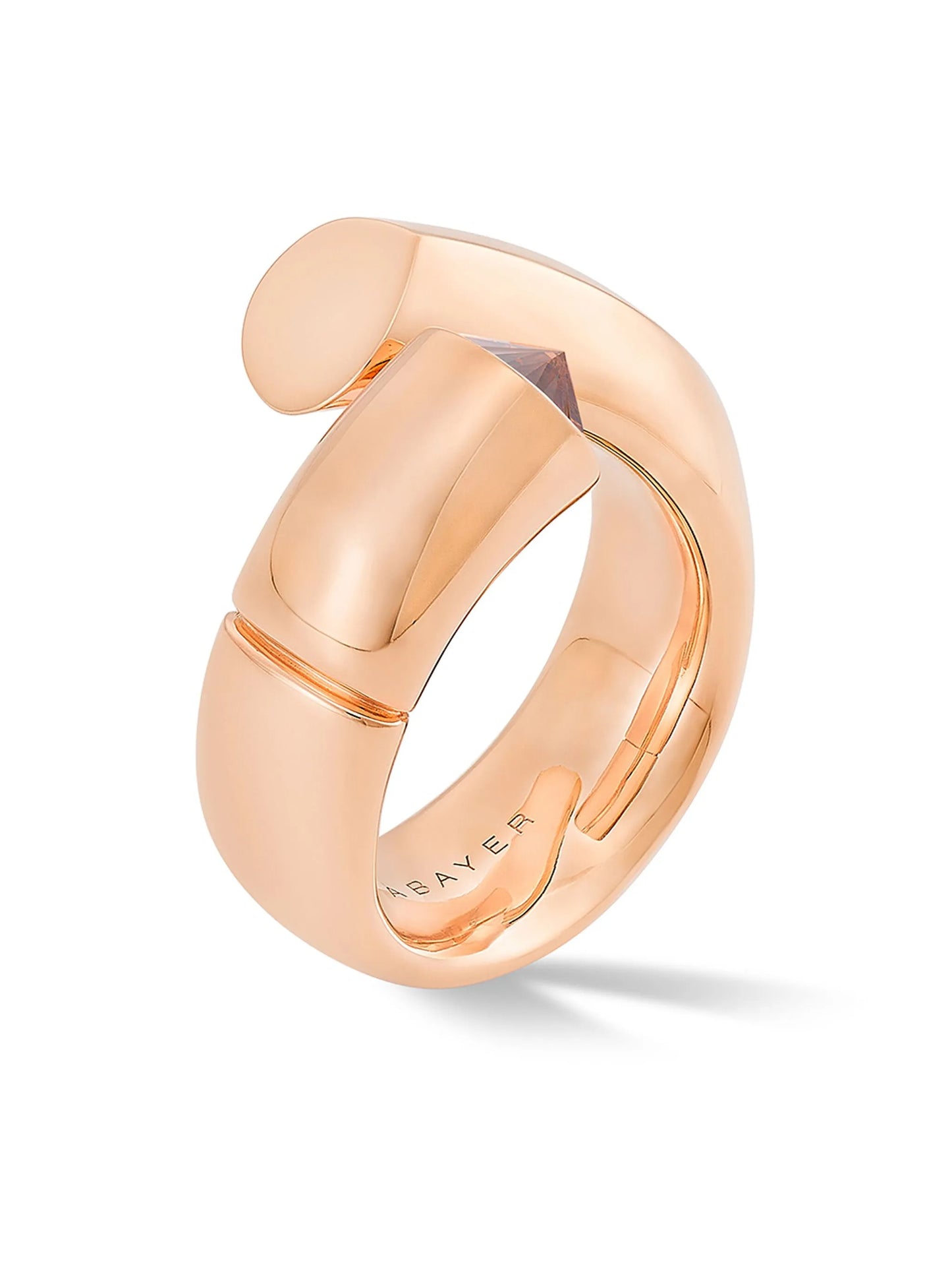 18kt rose gold Large Oera diamond ring