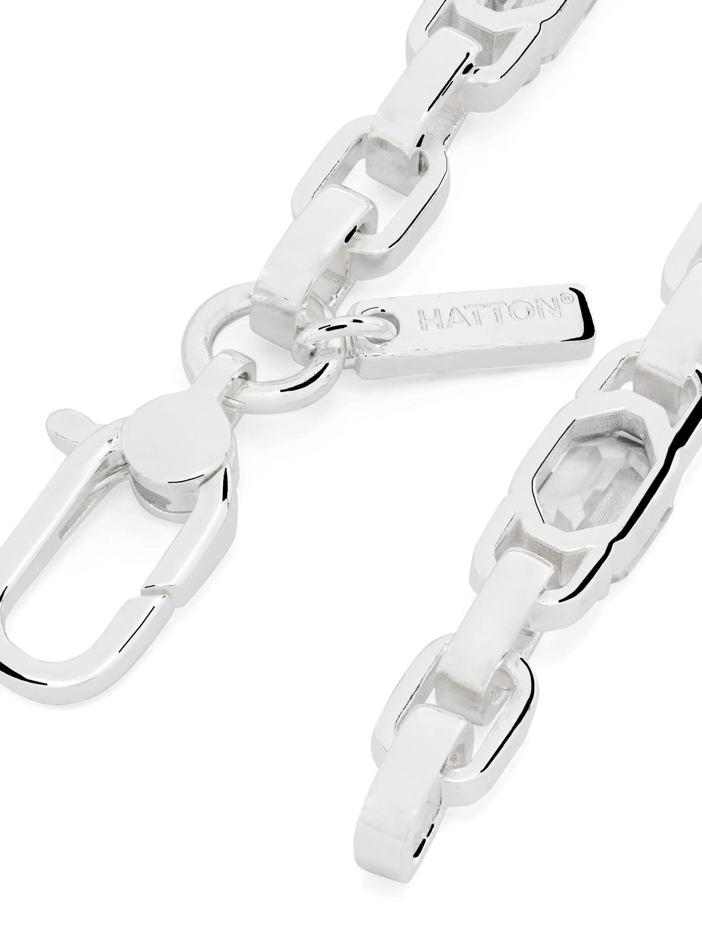 crystal-embellished chain-link bracelet