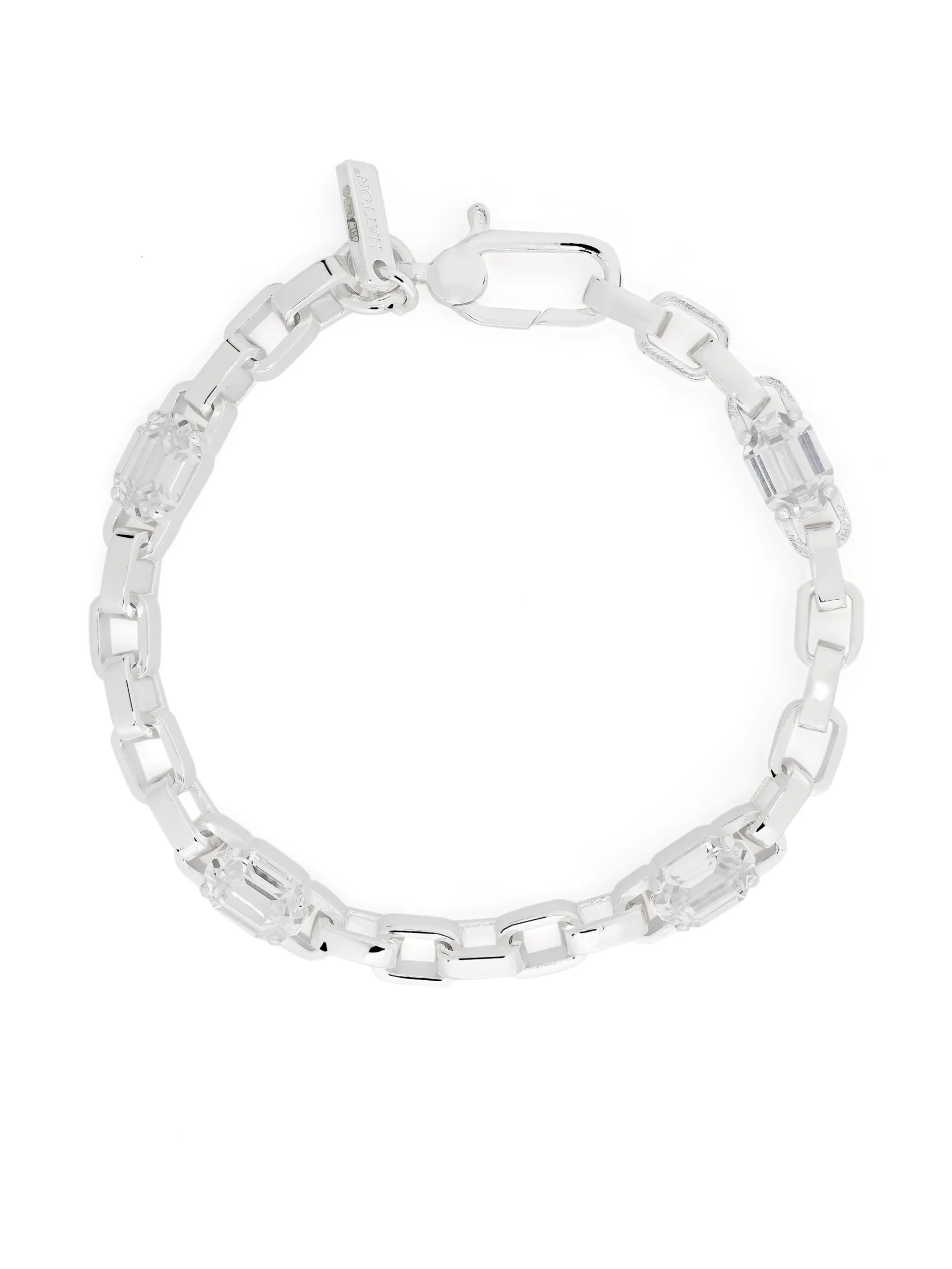 crystal-embellished chain-link bracelet