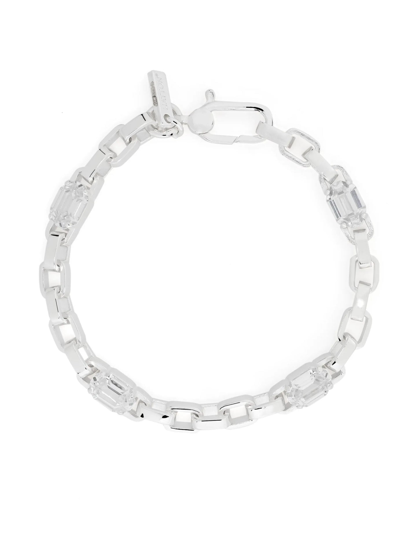crystal-embellished chain-link bracelet