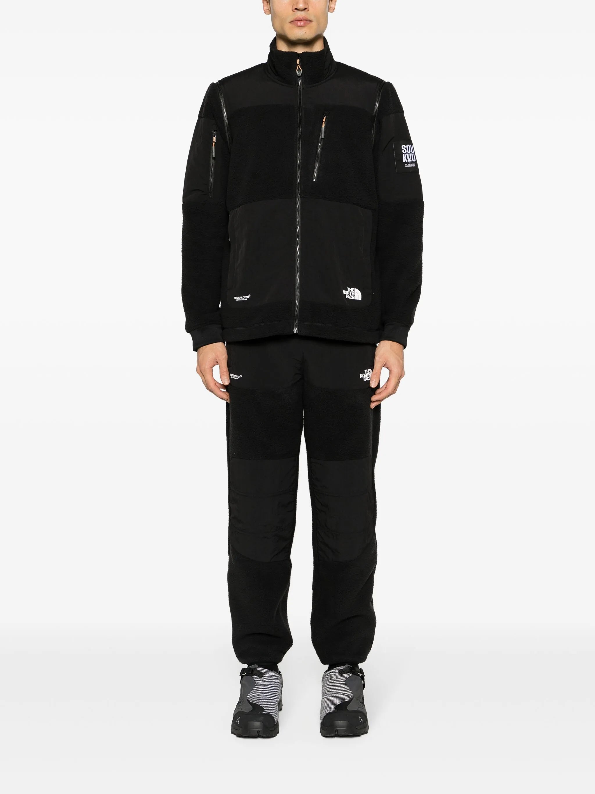 x Undercover Soukuu zip-up fleece jacket