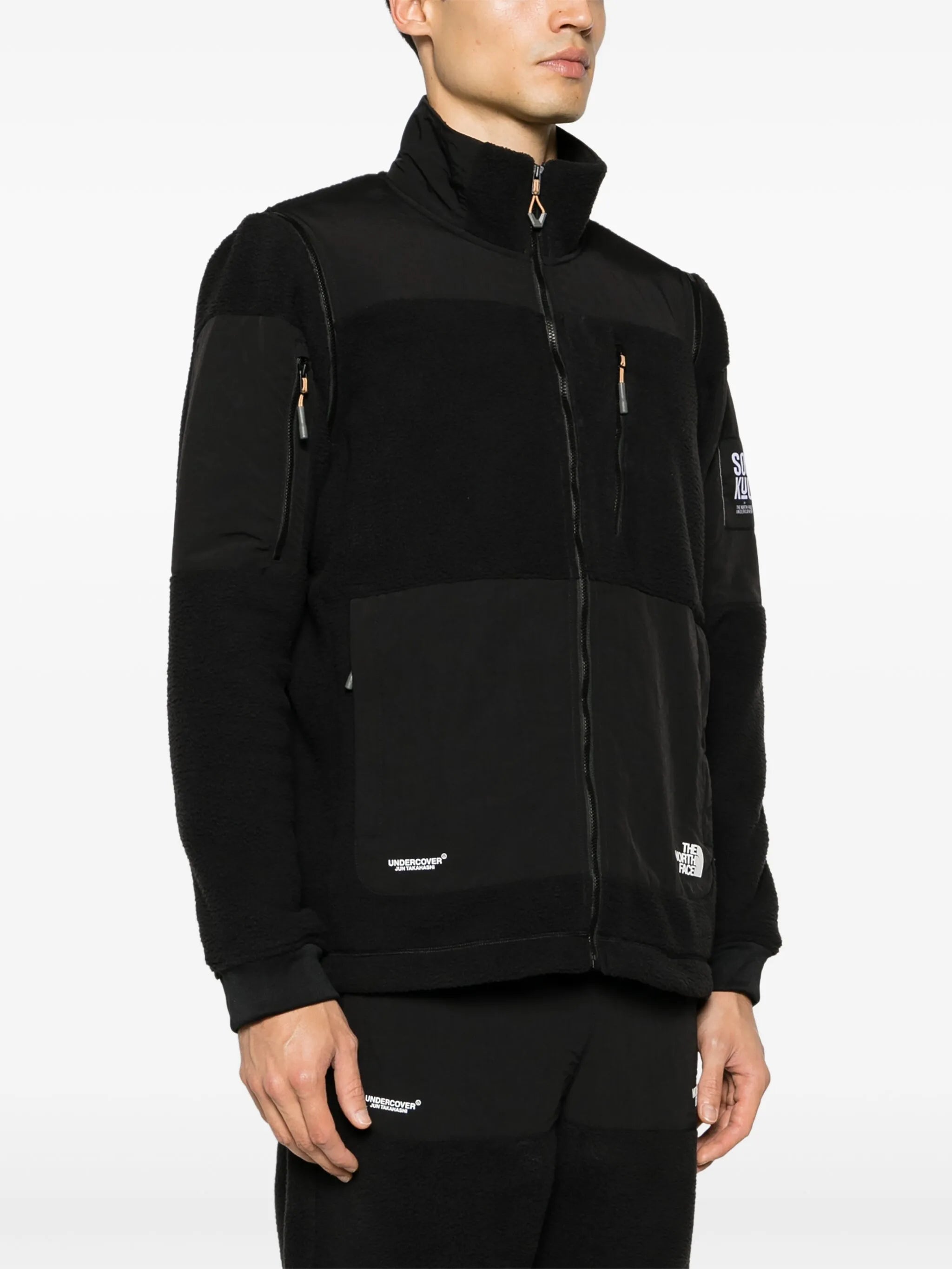 x Undercover Soukuu zip-up fleece jacket