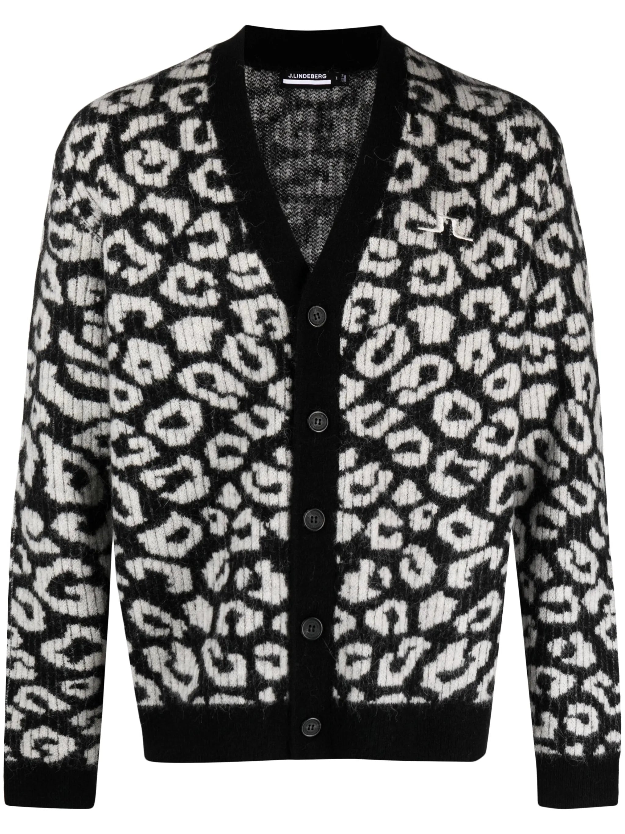 Frederic patterned-jacquard cardigan