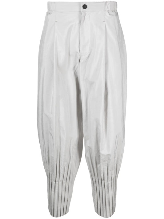 Cascade pleated trousers