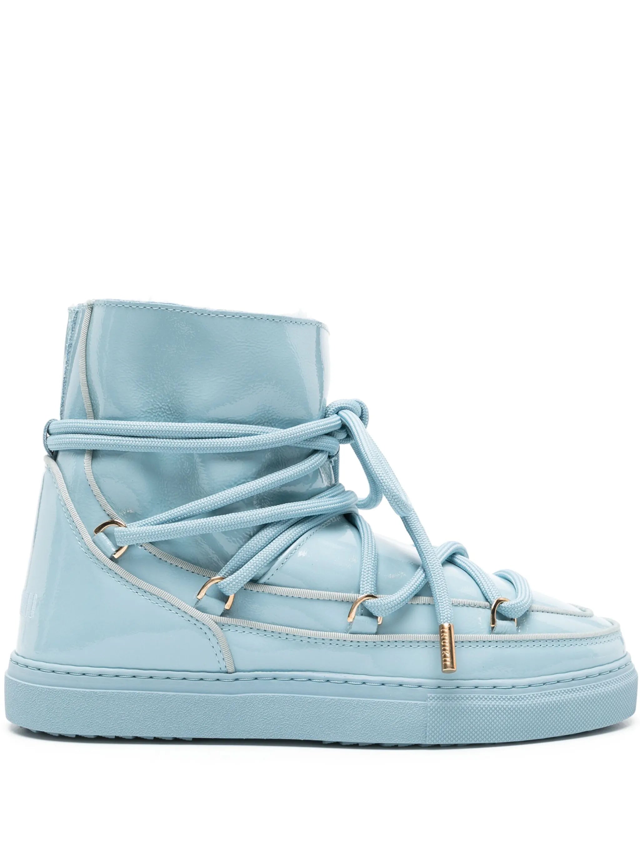 Classic leather lace-up boots