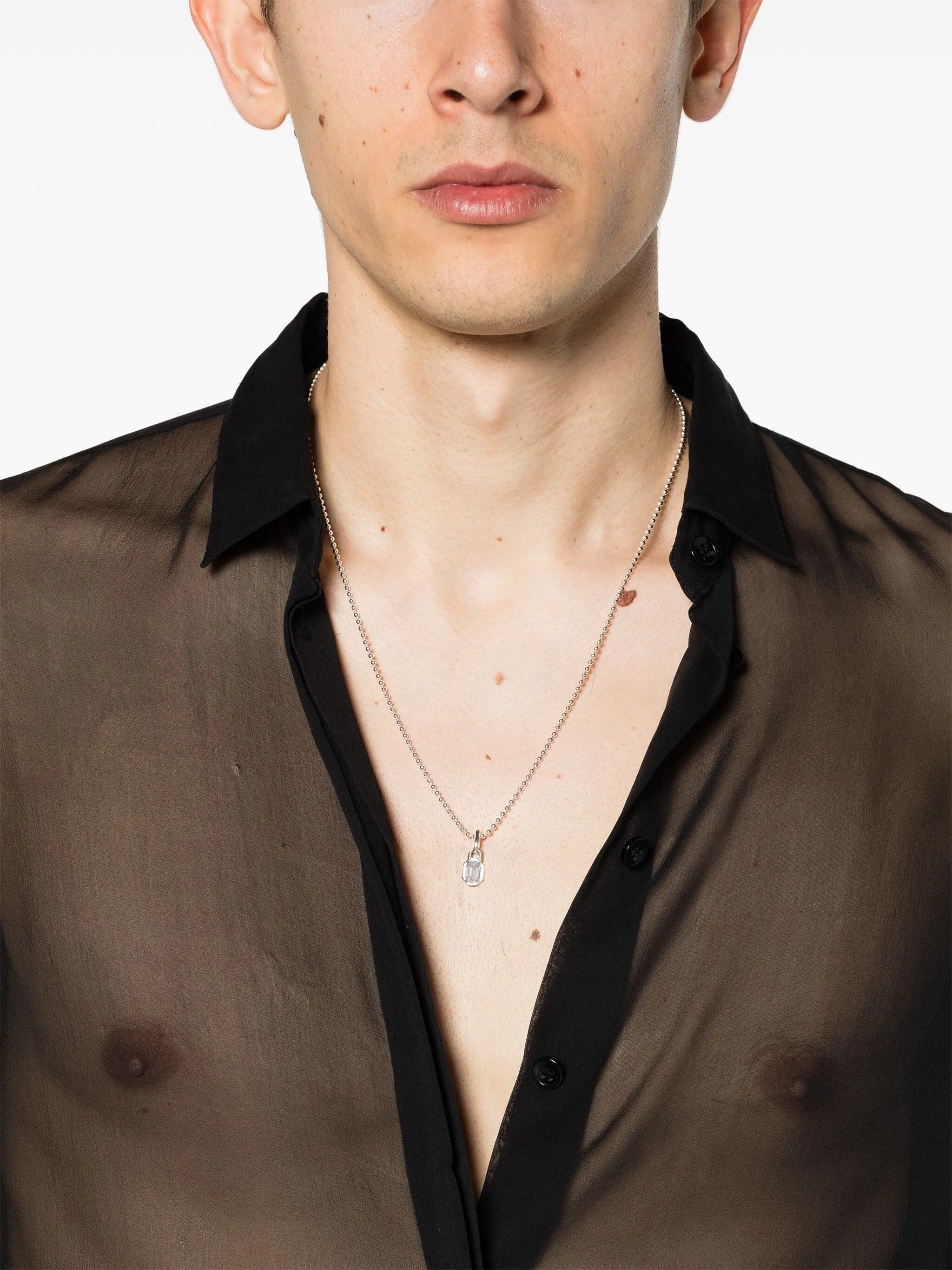 mini Solitaire pendant necklace