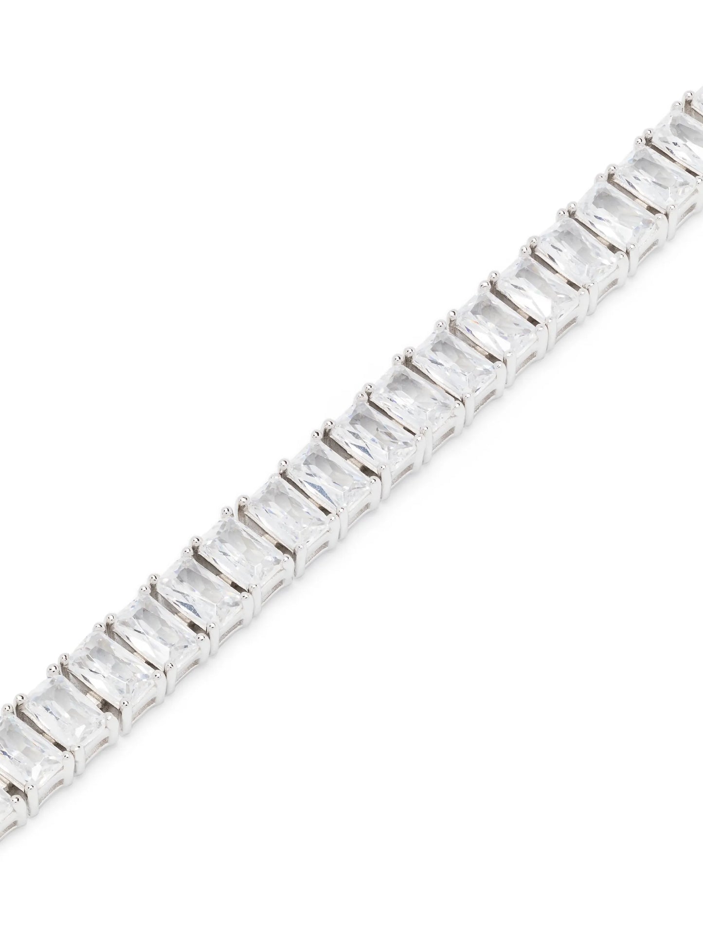 emerald-cut tennis-chain bracelet