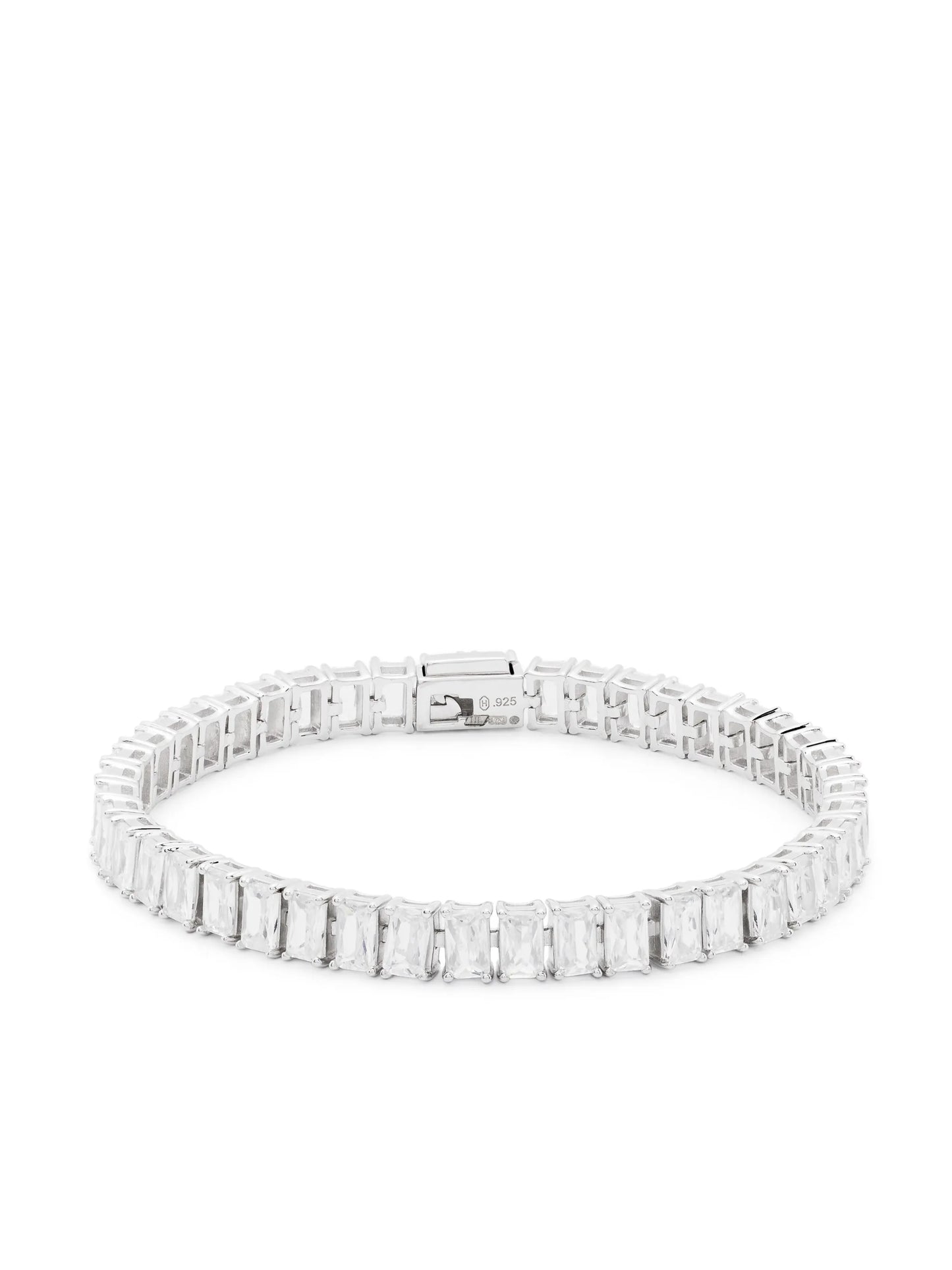 emerald-cut tennis-chain bracelet