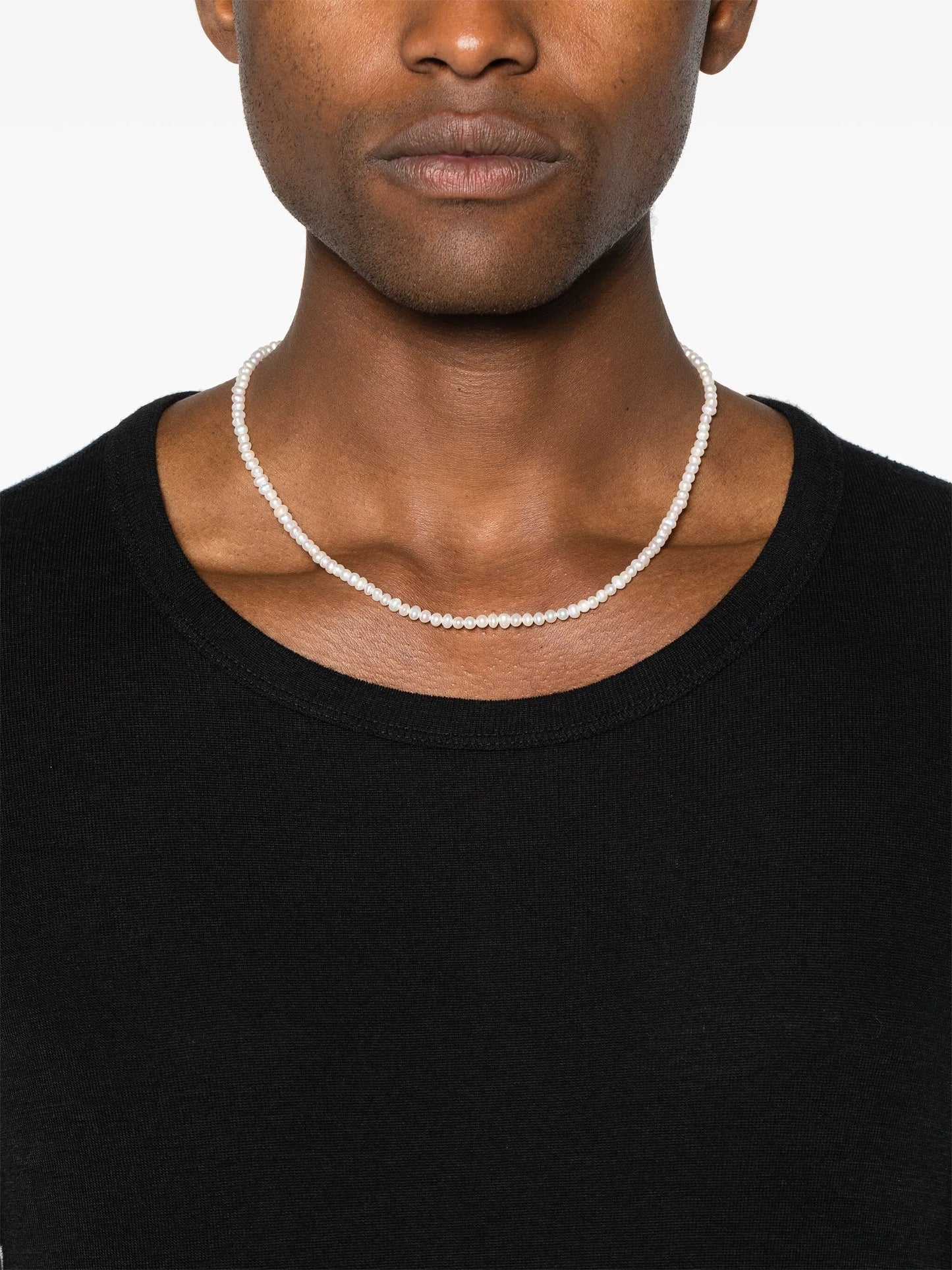 mini pearl-chain necklace