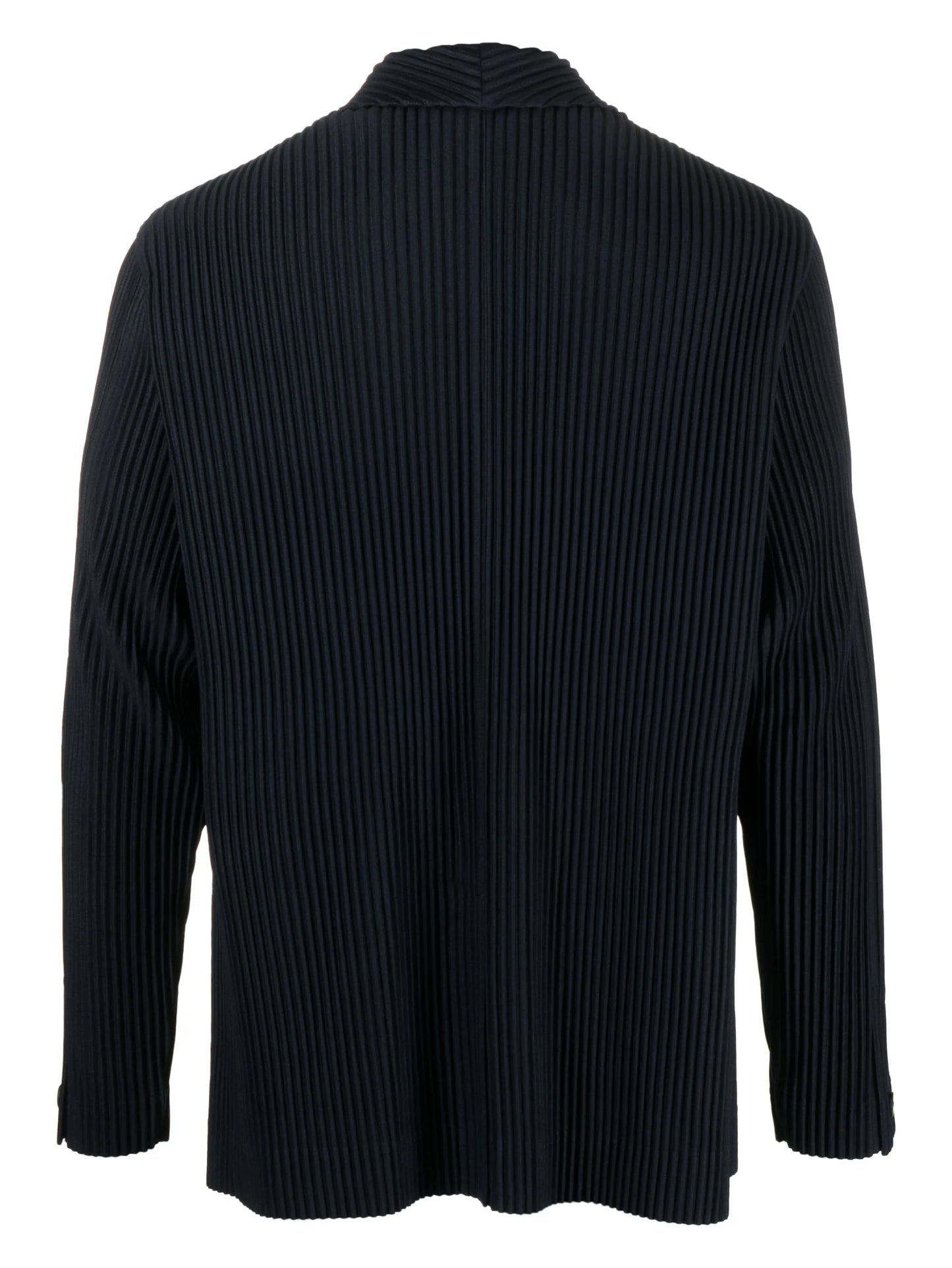 notched-lapels pleated blazer