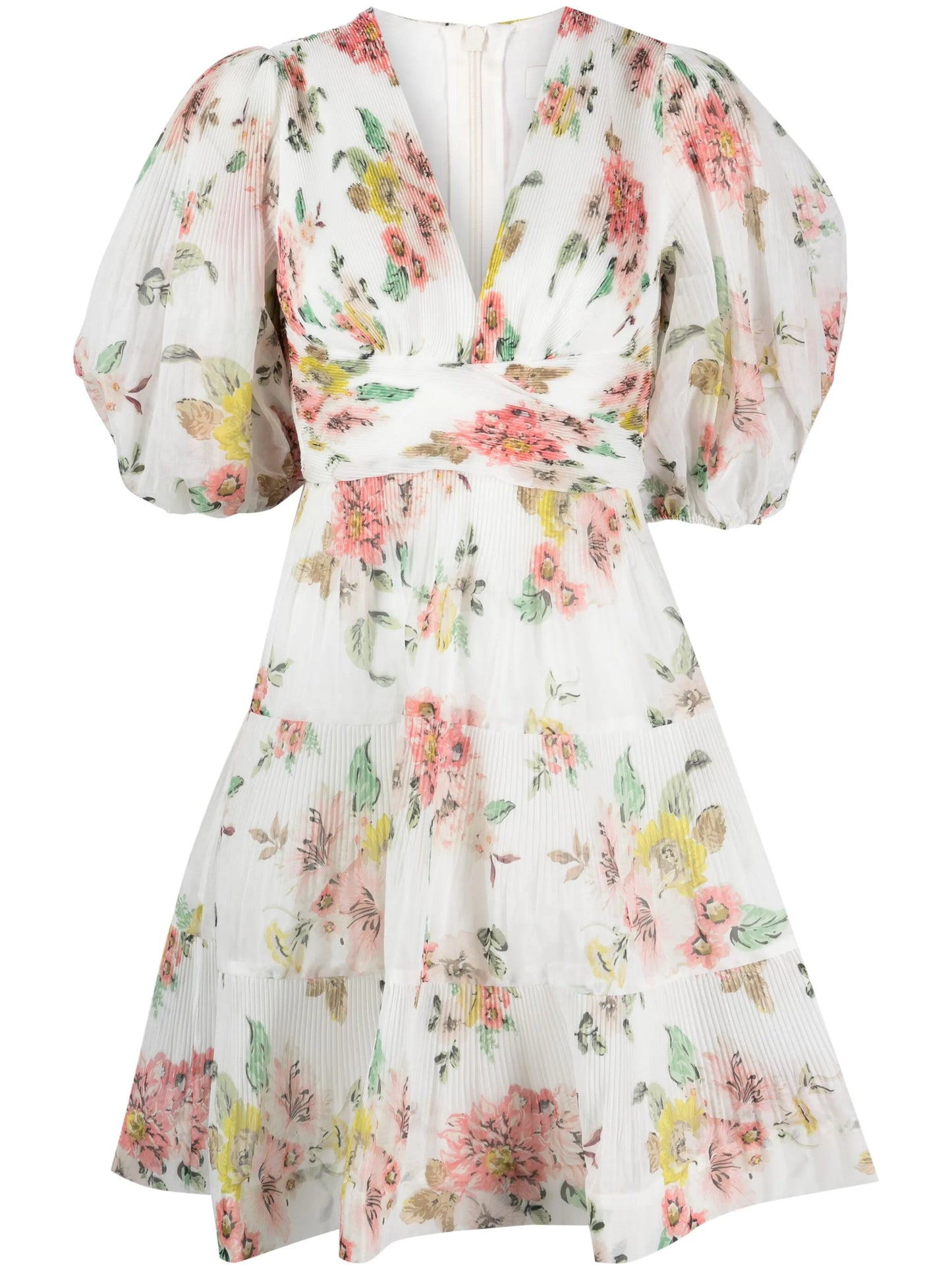puff-sleeve minidress