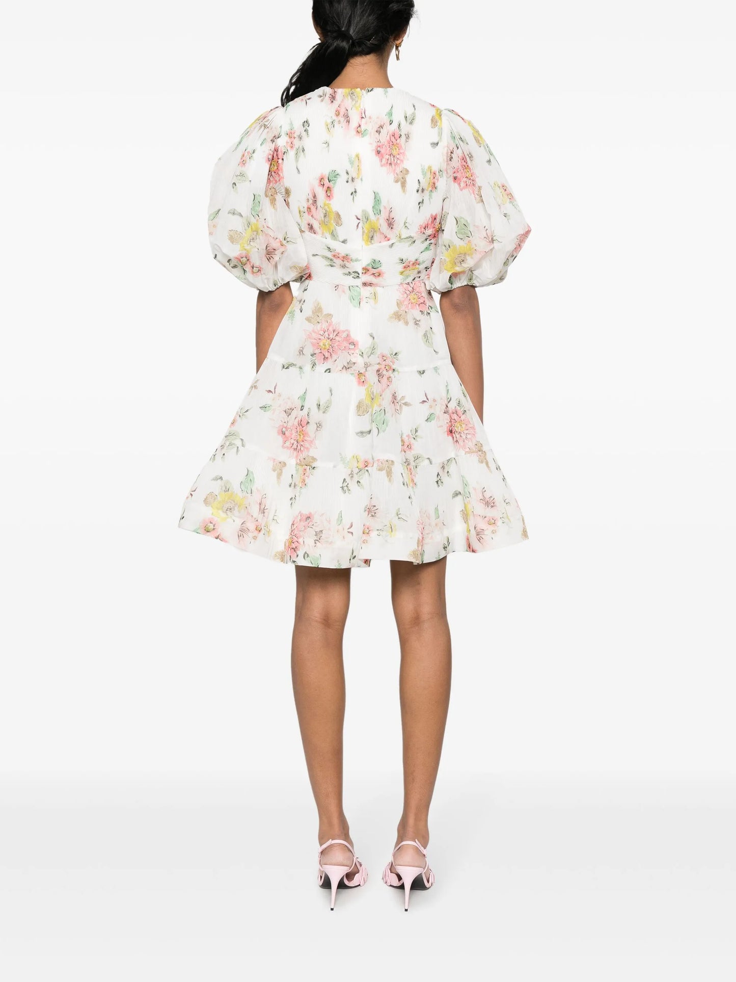 puff-sleeve minidress