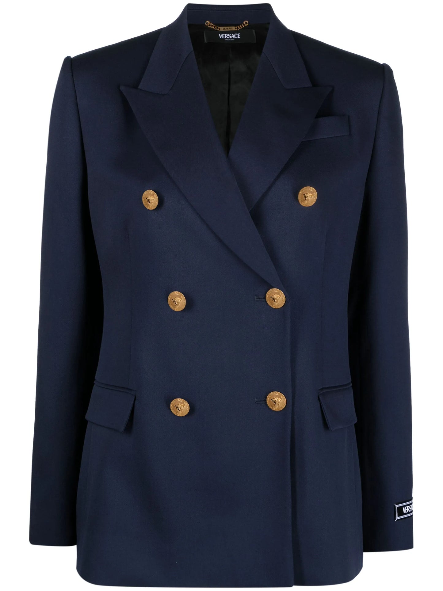 Medusa Head-buttons wool blazer