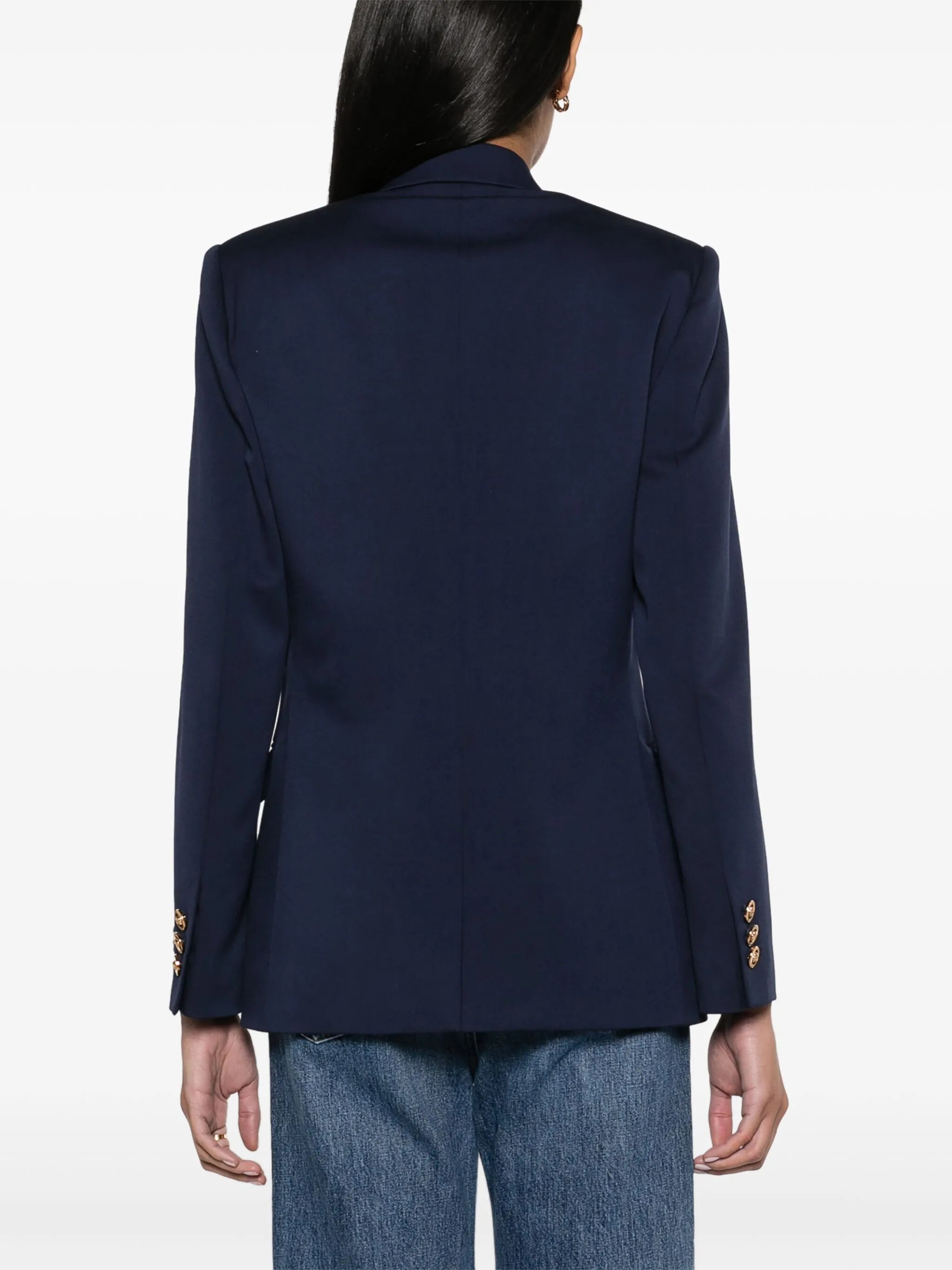 Medusa Head-buttons wool blazer