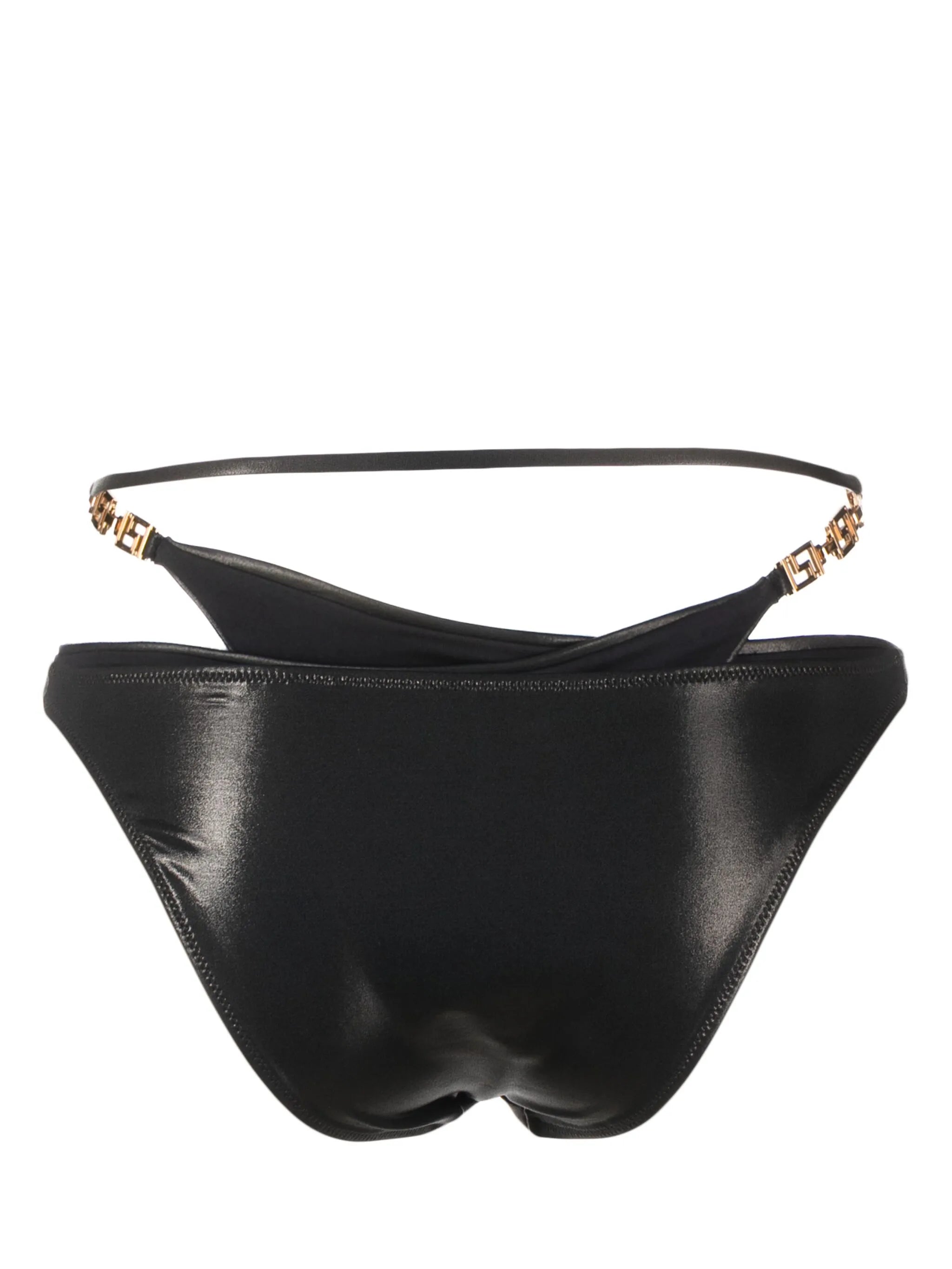 Greca-detailed layered bikini bottom