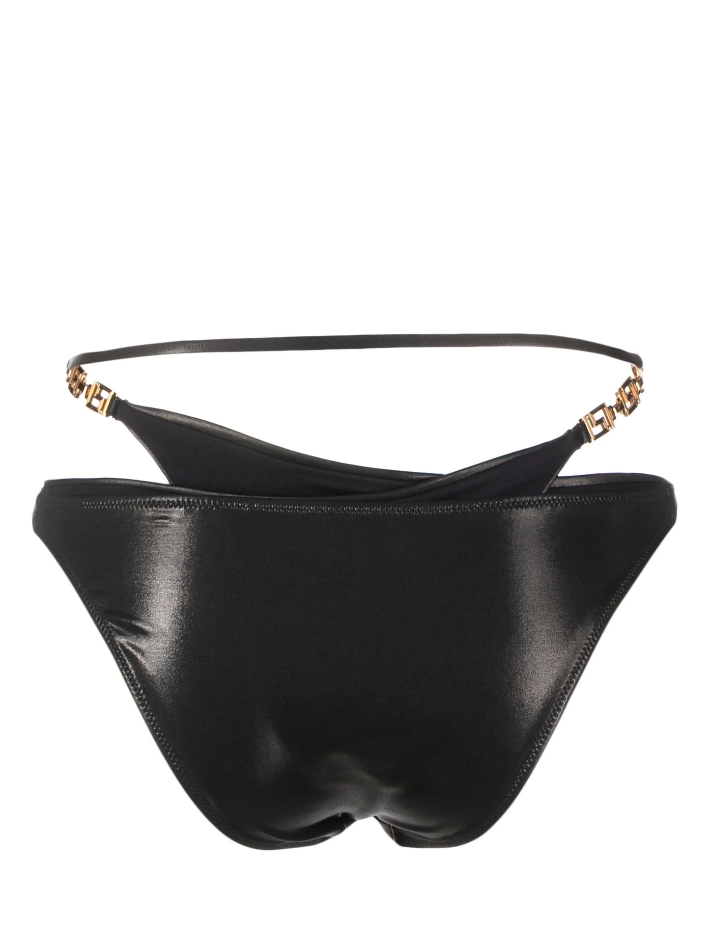 Greca-detailed layered bikini bottom