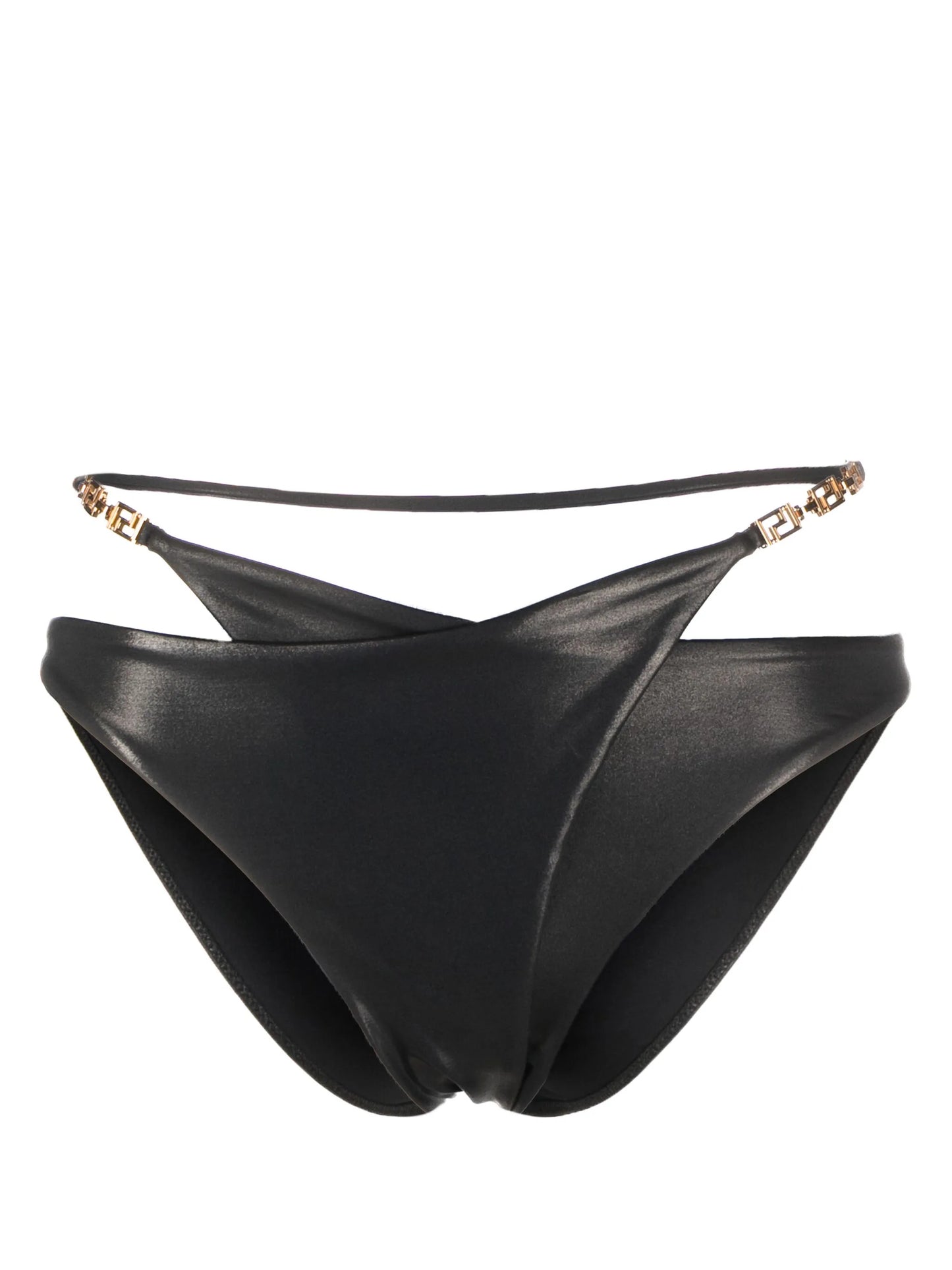 Greca-detailed layered bikini bottom