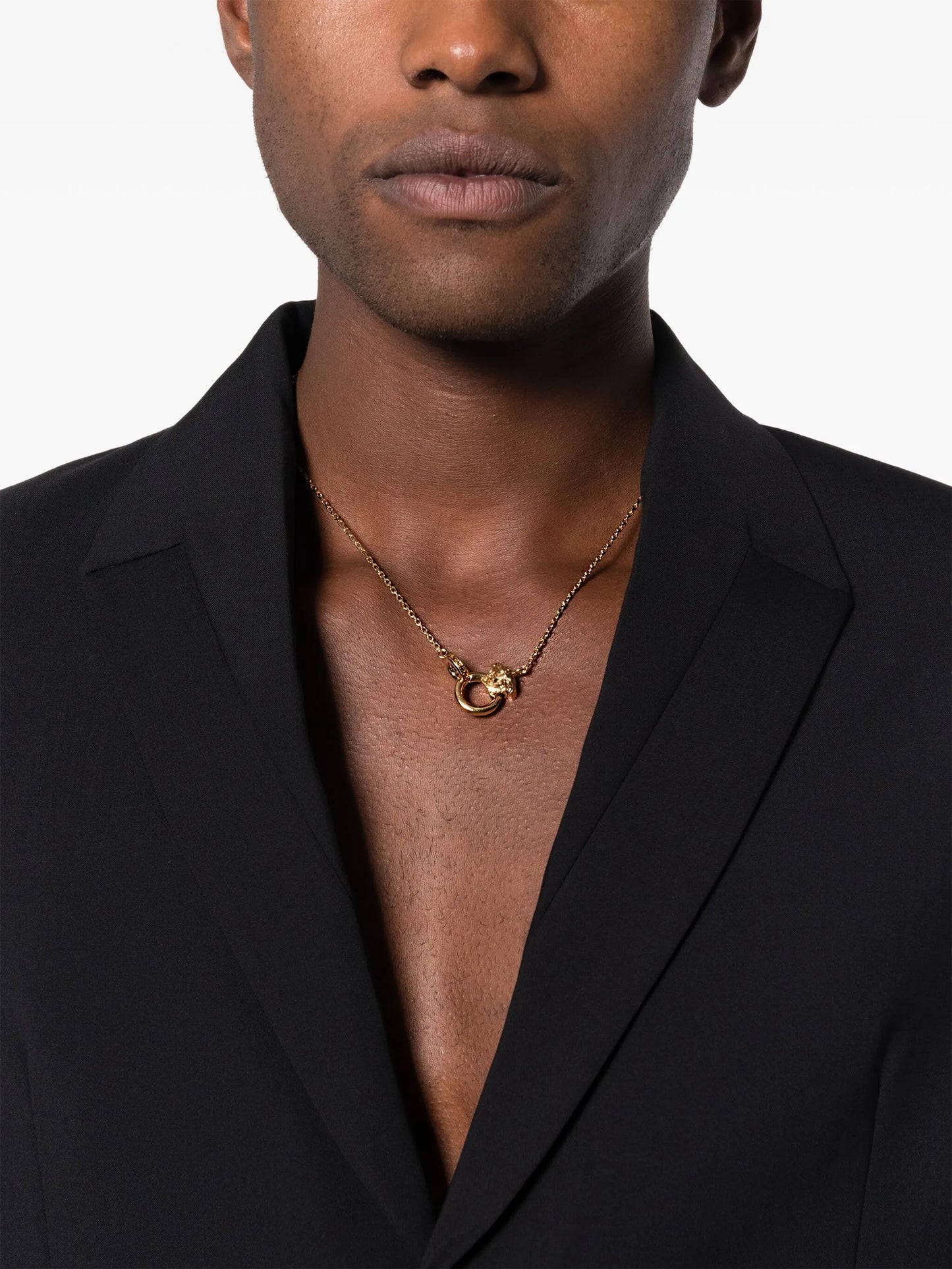Medusa rolo-chain necklace