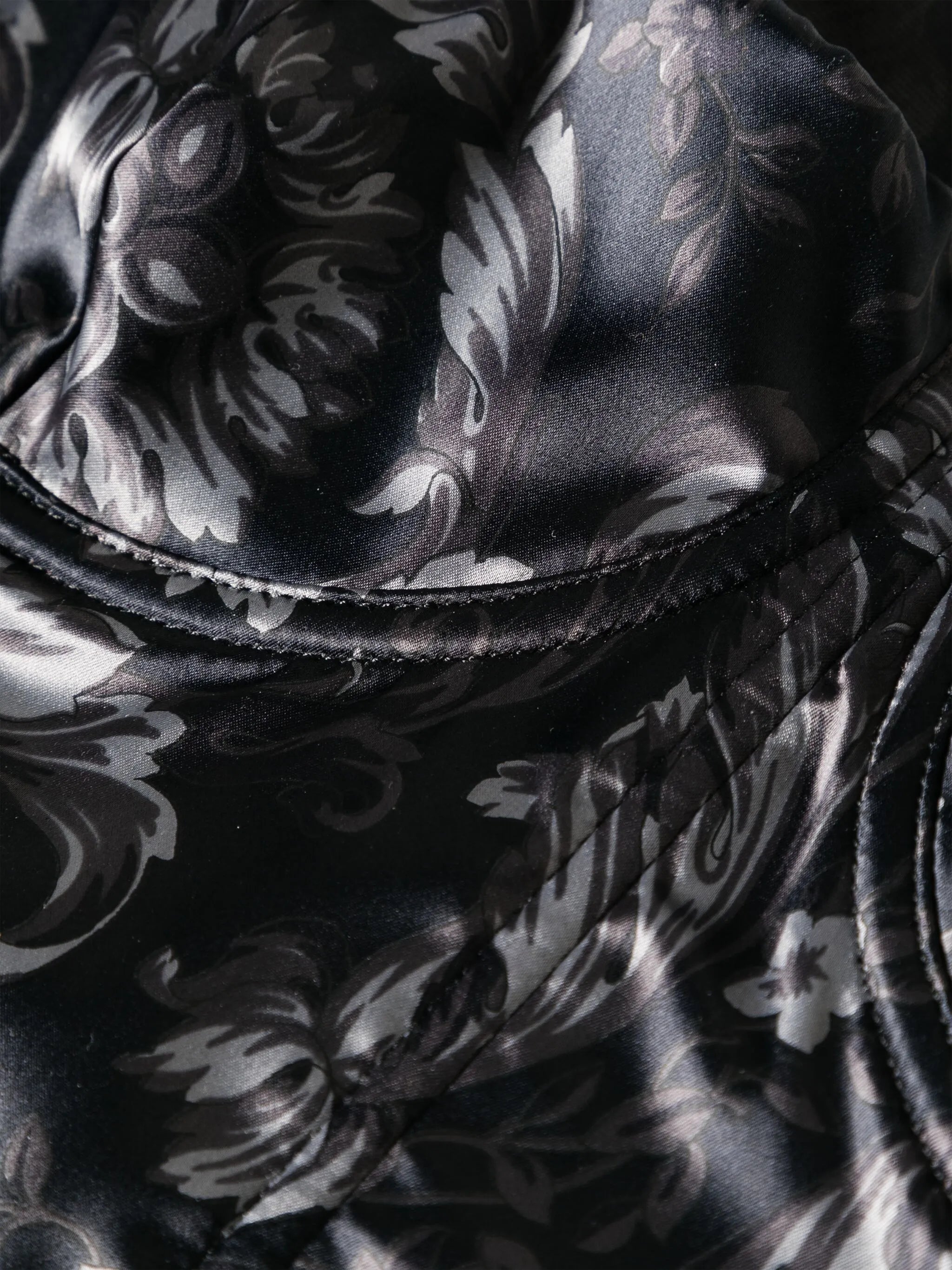 Barocco-print satin bustier top