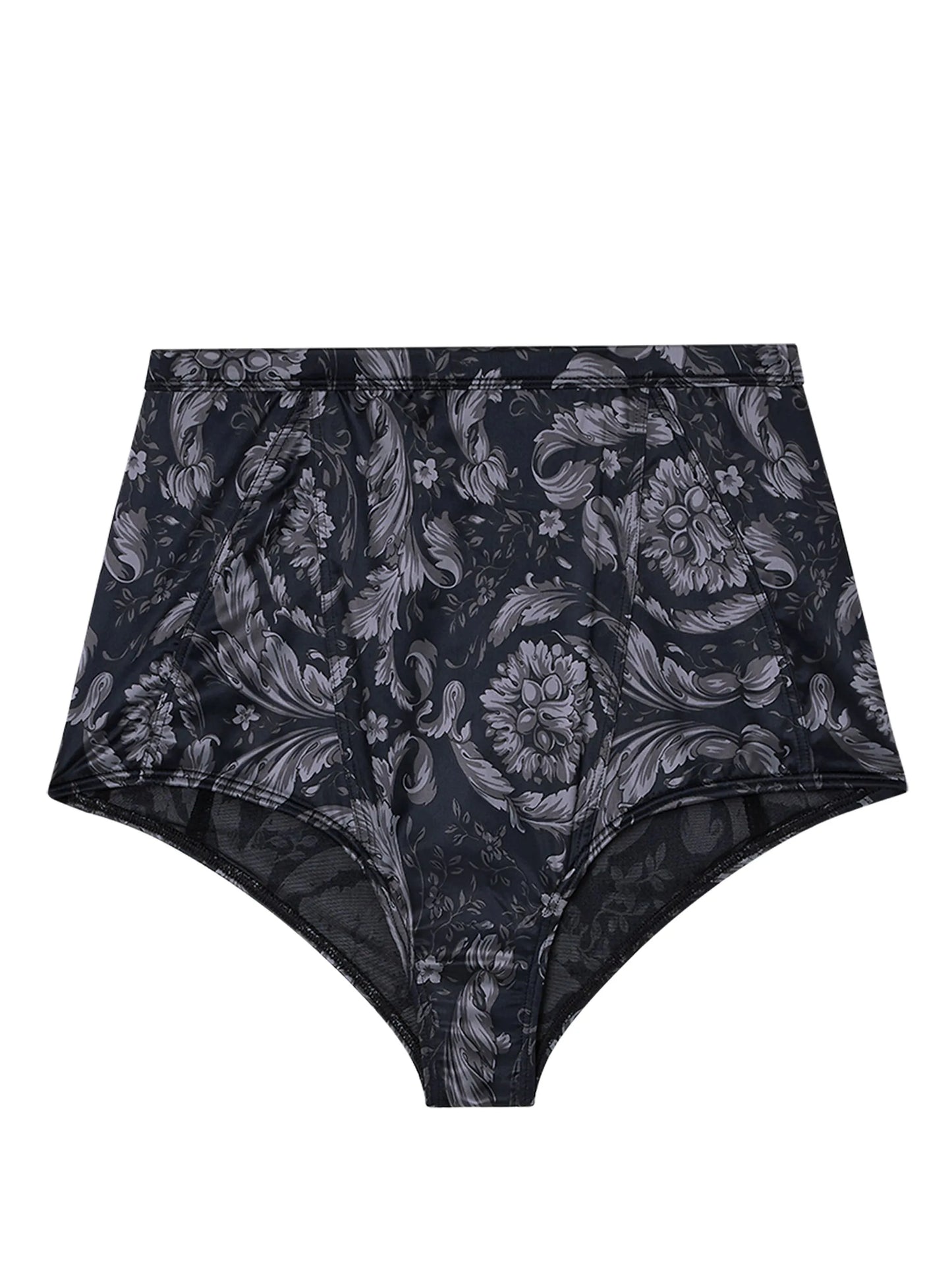 Barroco-print high-waist briefs