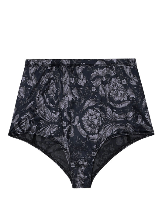 Barroco-print high-waist briefs