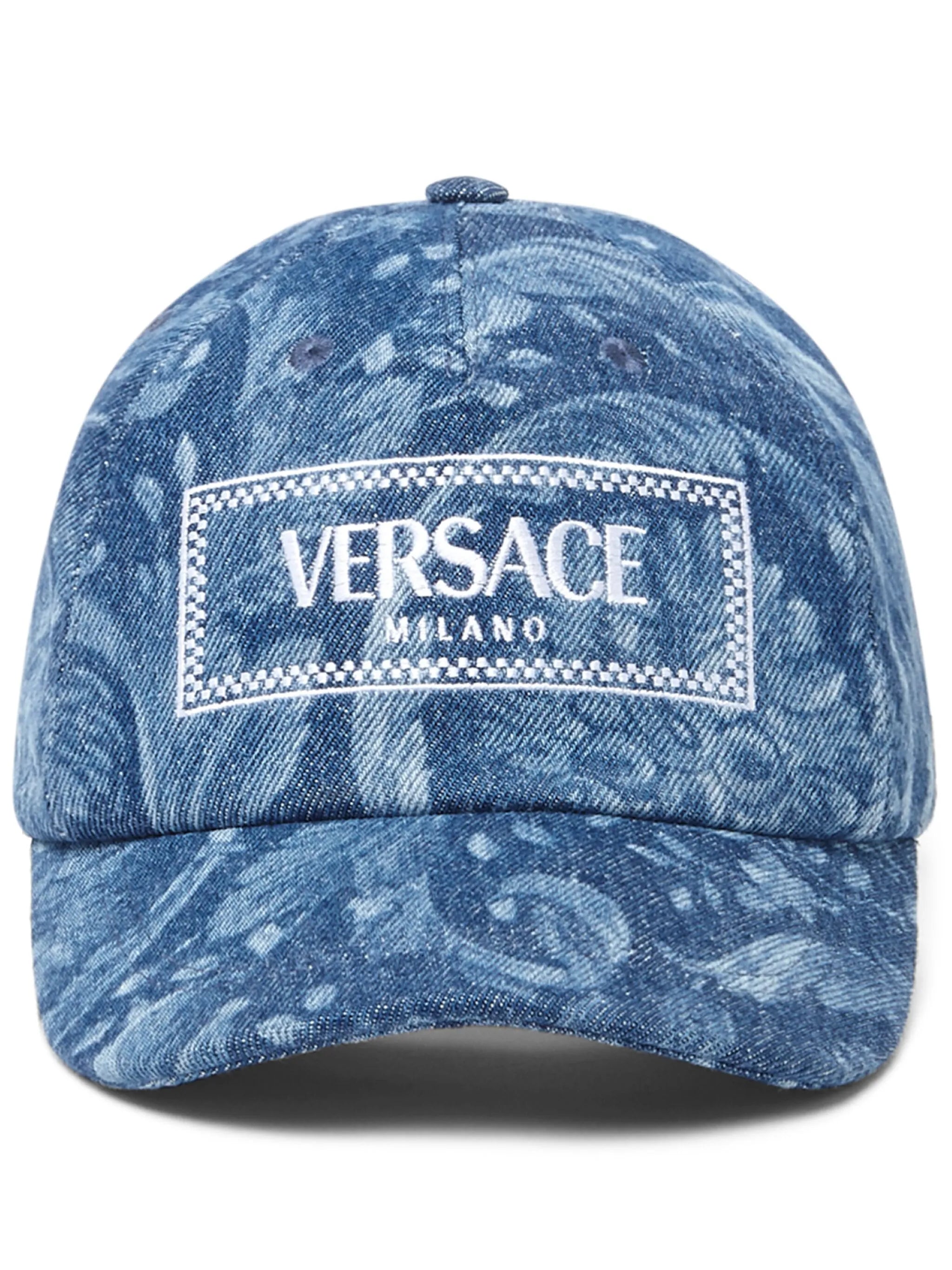 logo-embroidered cotton cap