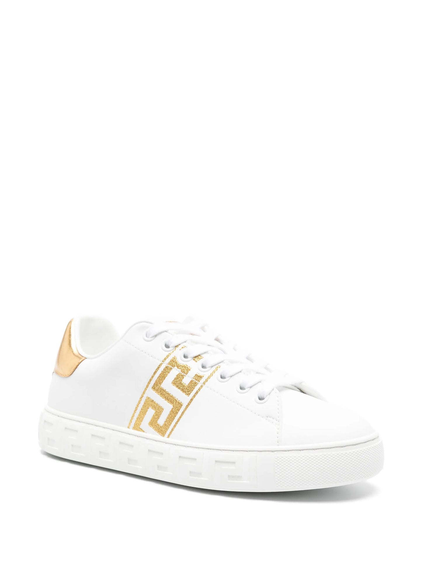 Greca-embroidered sneakers