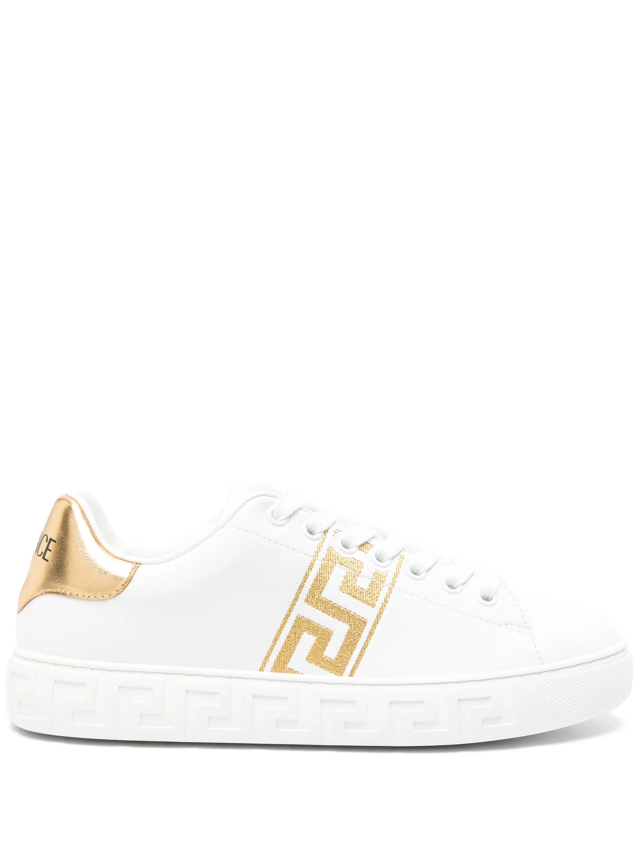 Greca-embroidered sneakers