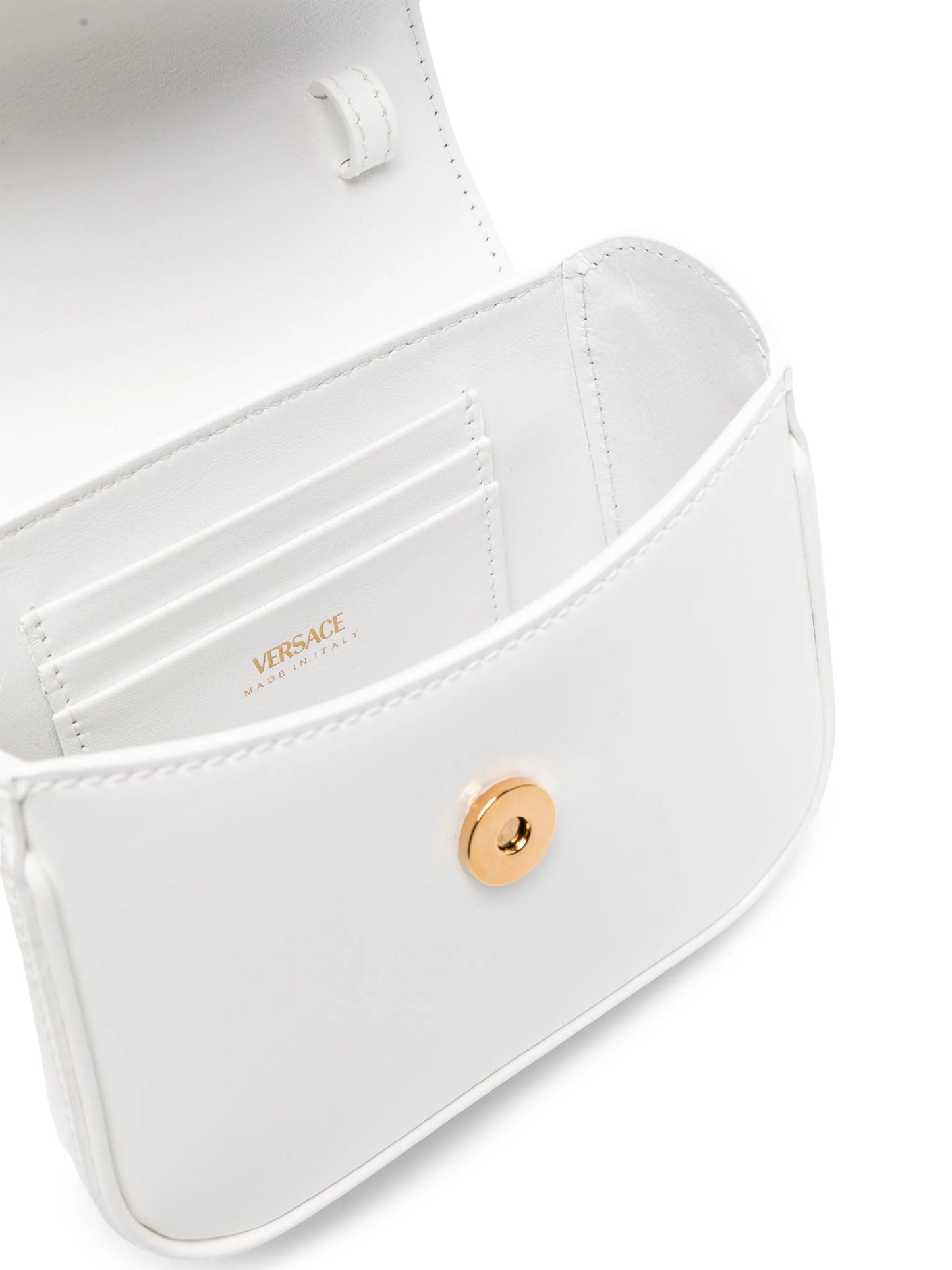La Medusa patent mini bag