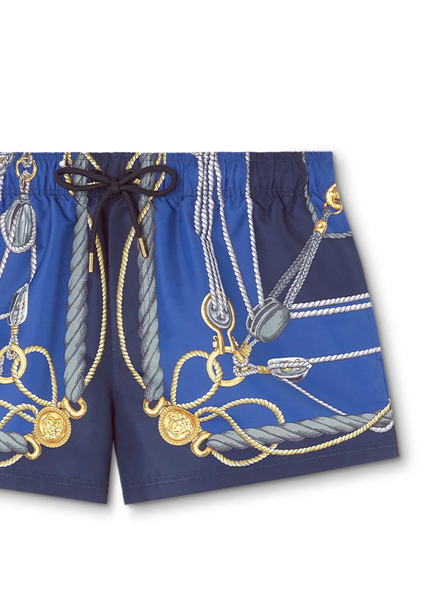 Nautical graphic-print swim shorts