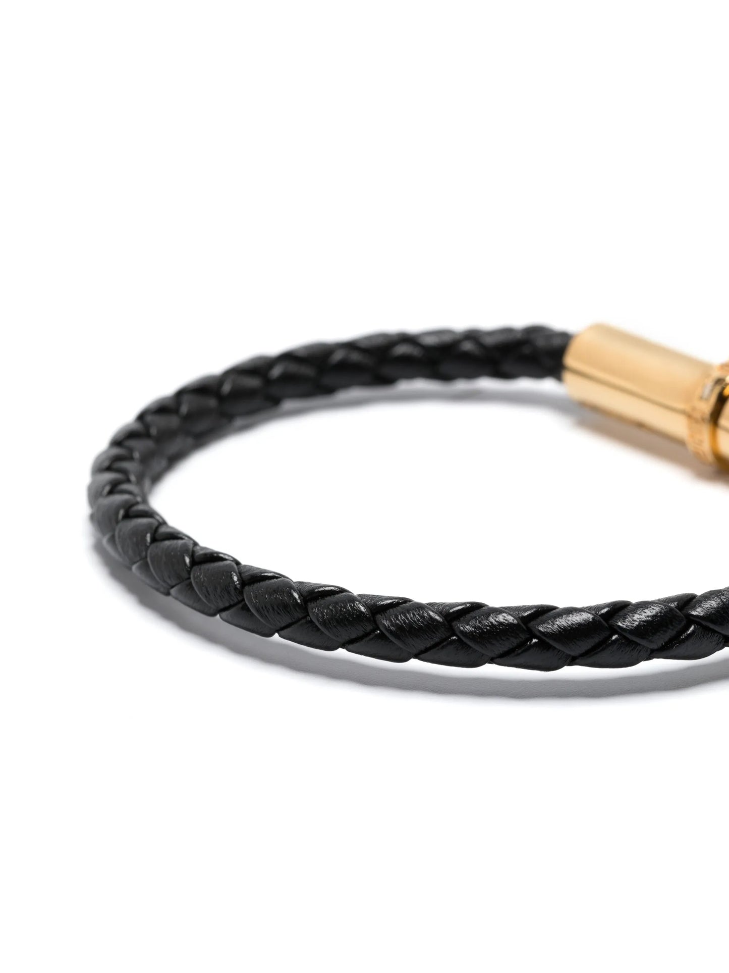 Medusa breided-leather bracelet