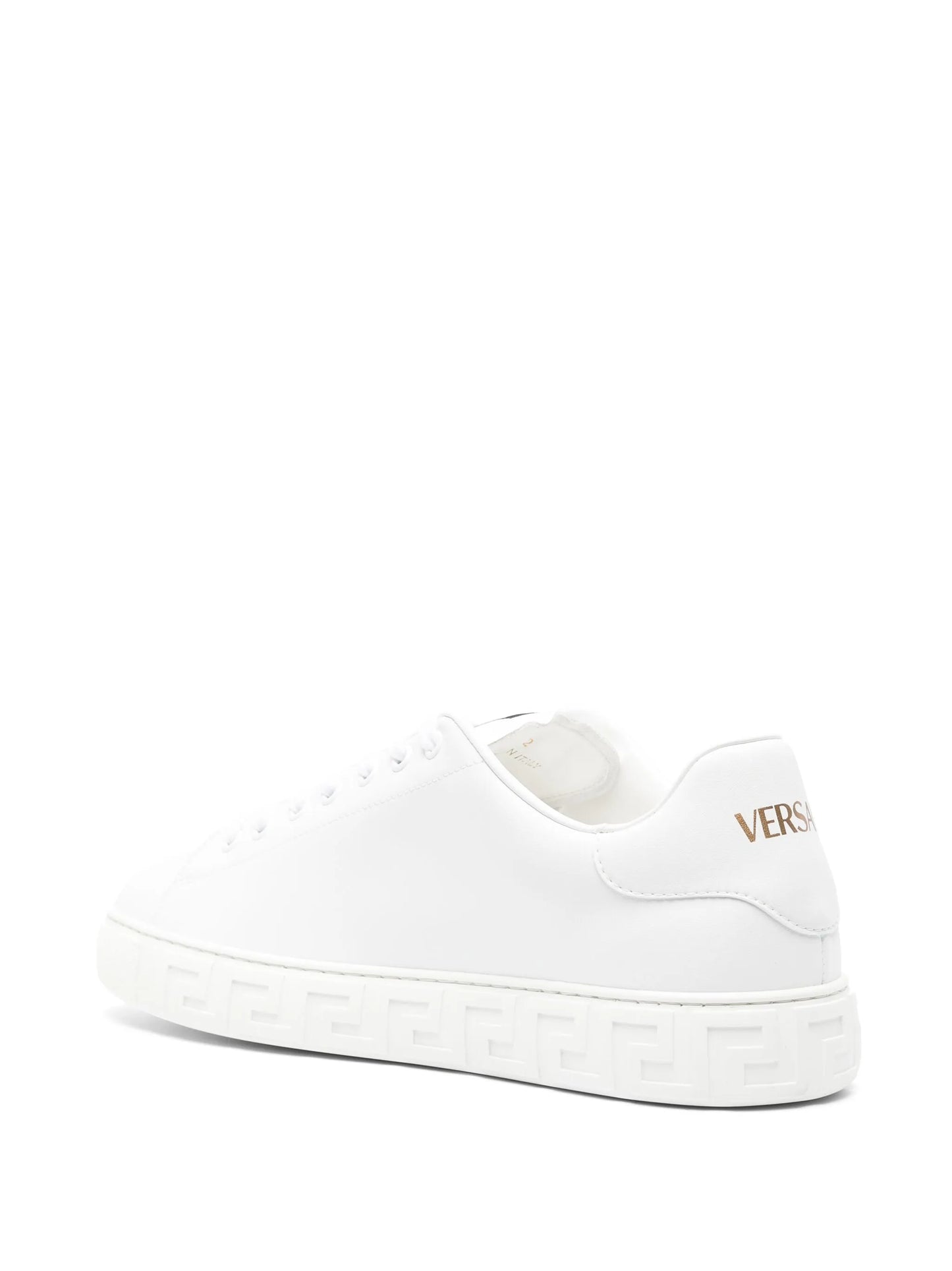 Greca faux-leather sneakers