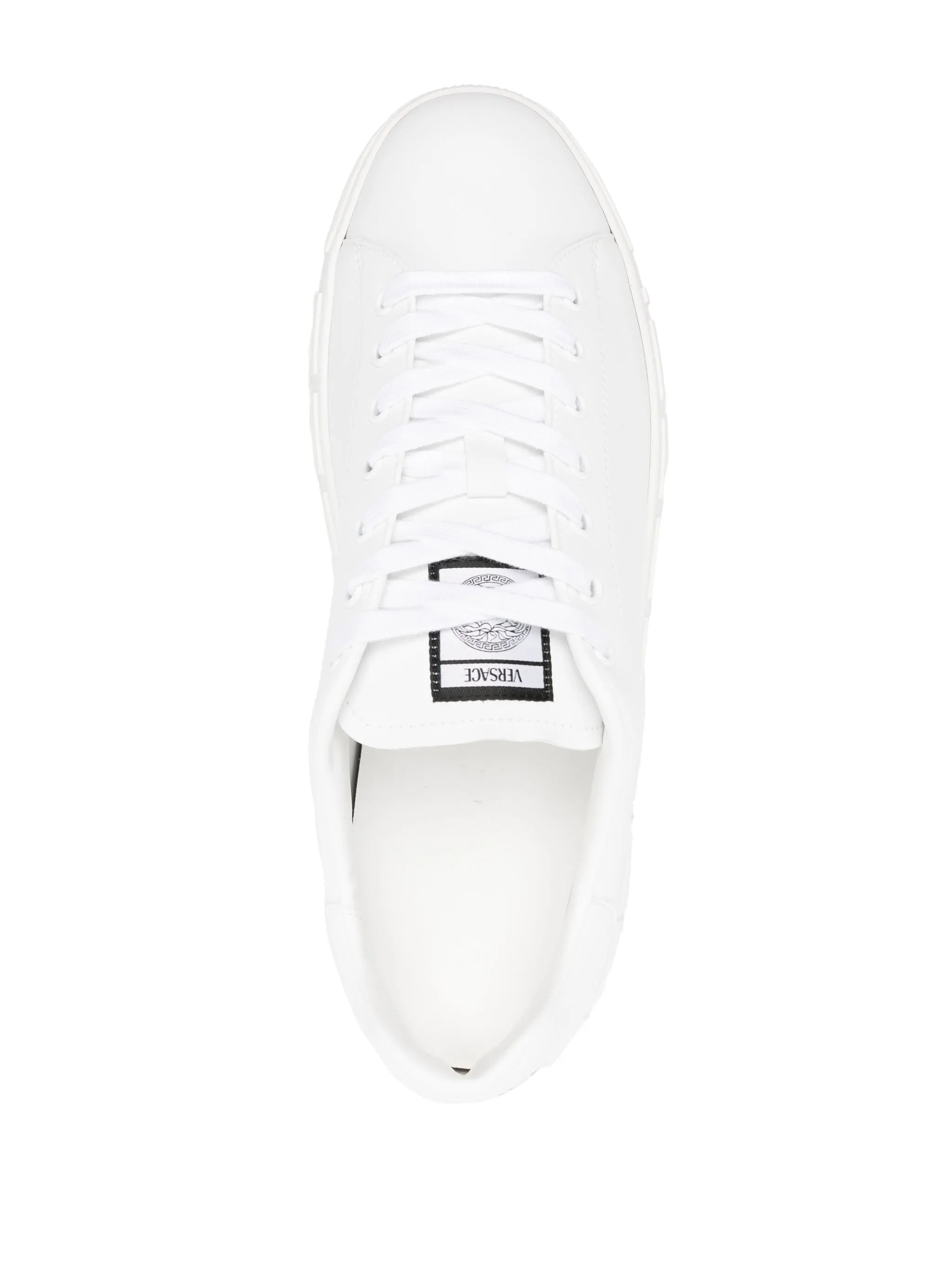 Greca faux-leather sneakers