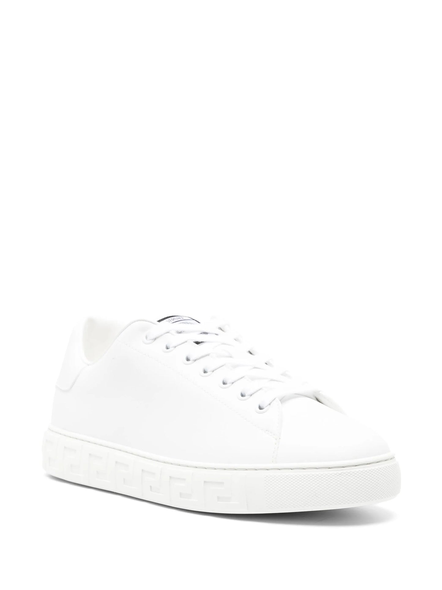 Greca faux-leather sneakers