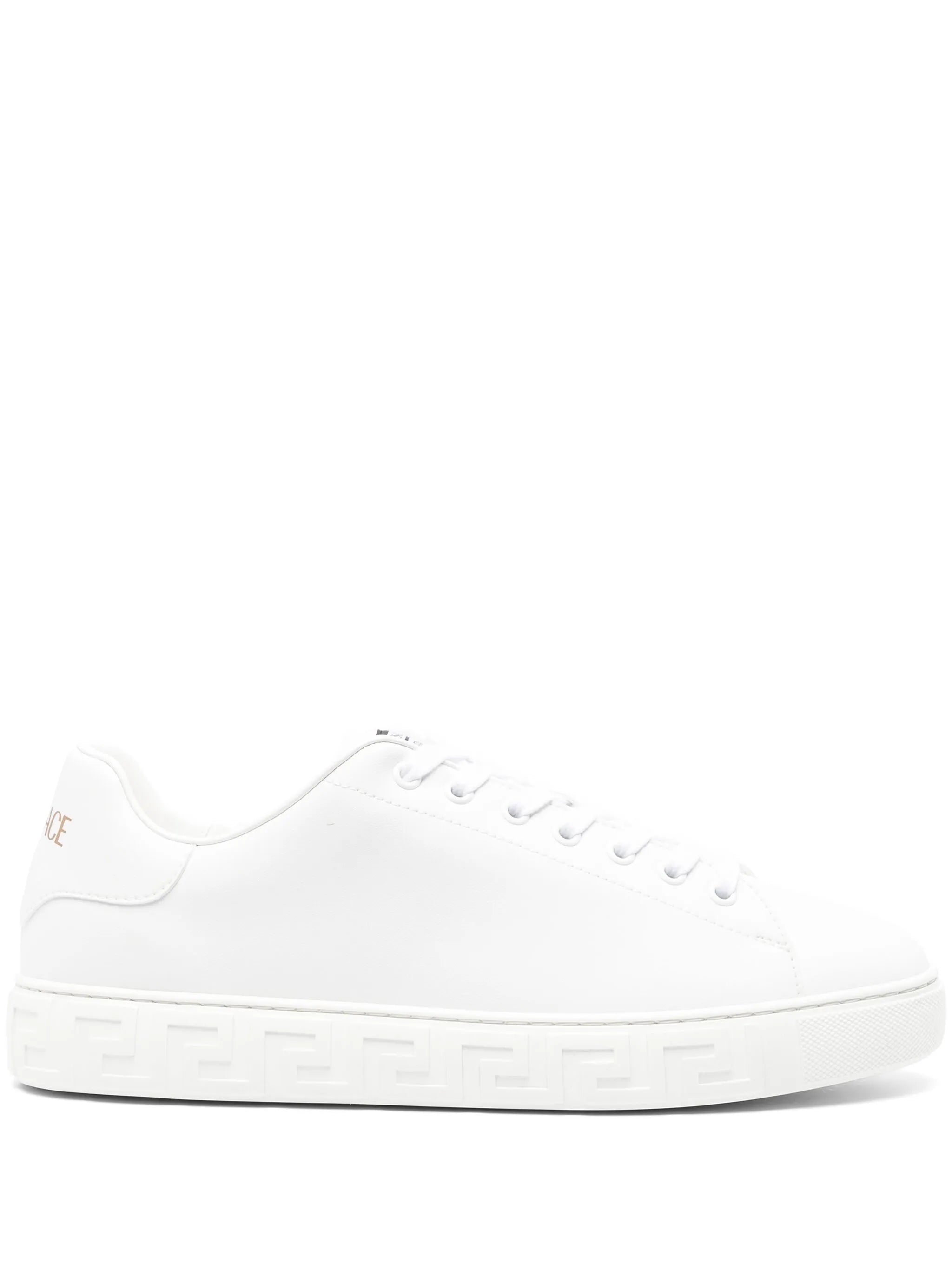 Greca faux-leather sneakers