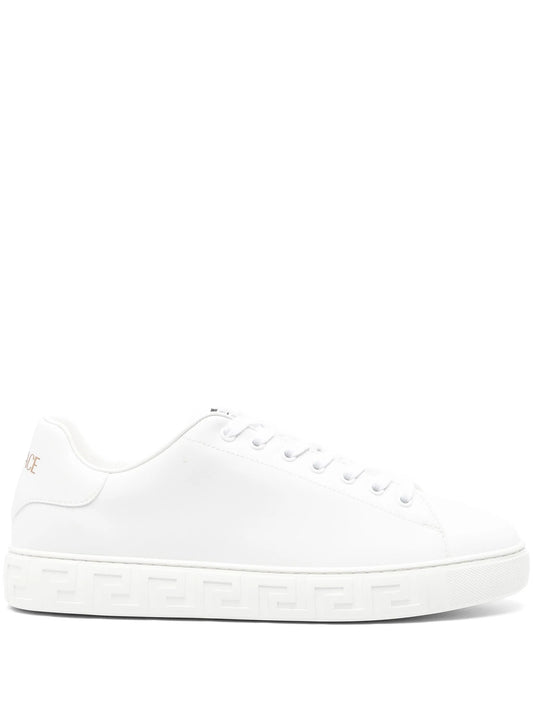 Greca faux-leather sneakers