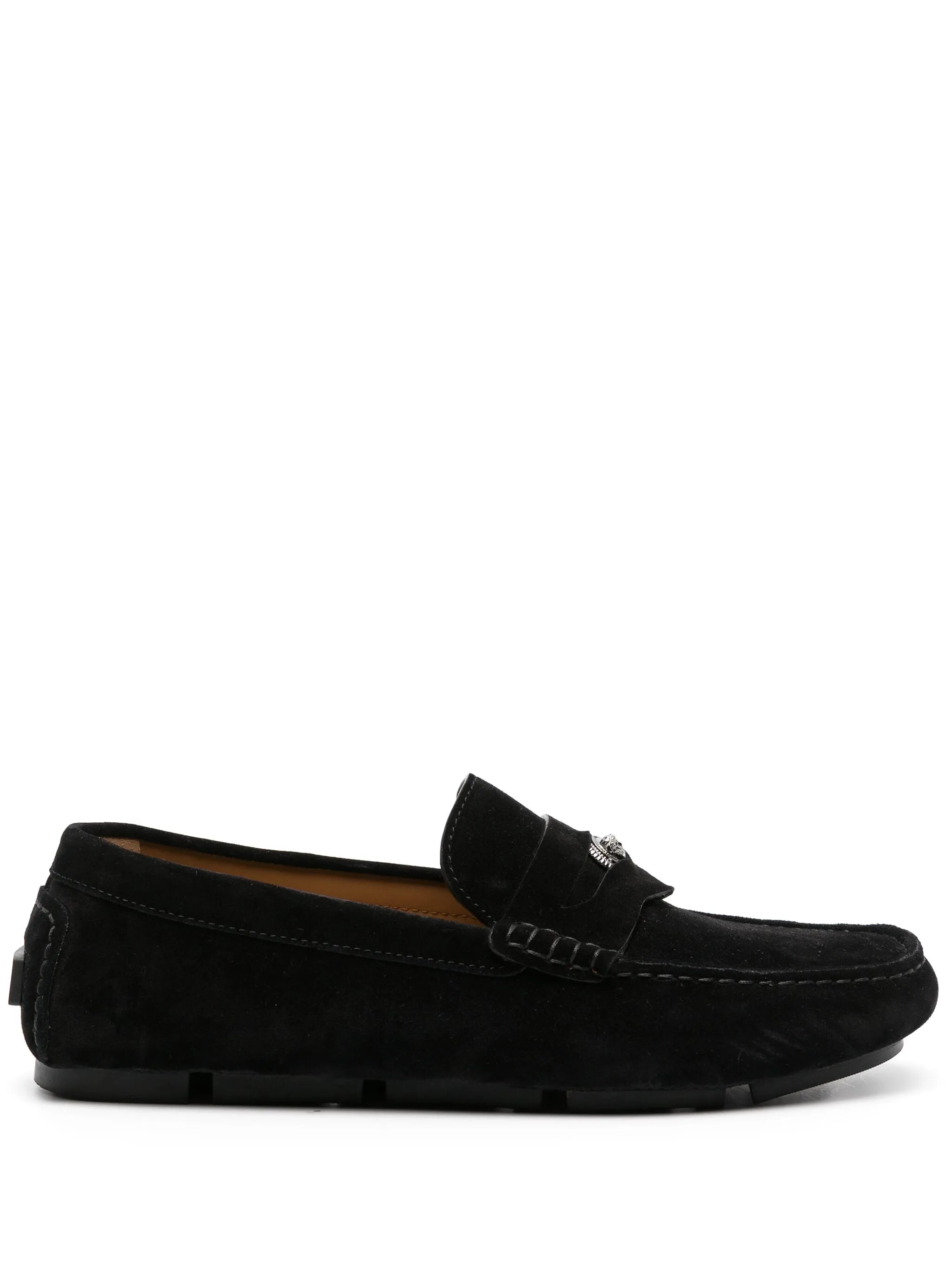 Medusa Head suede loafers