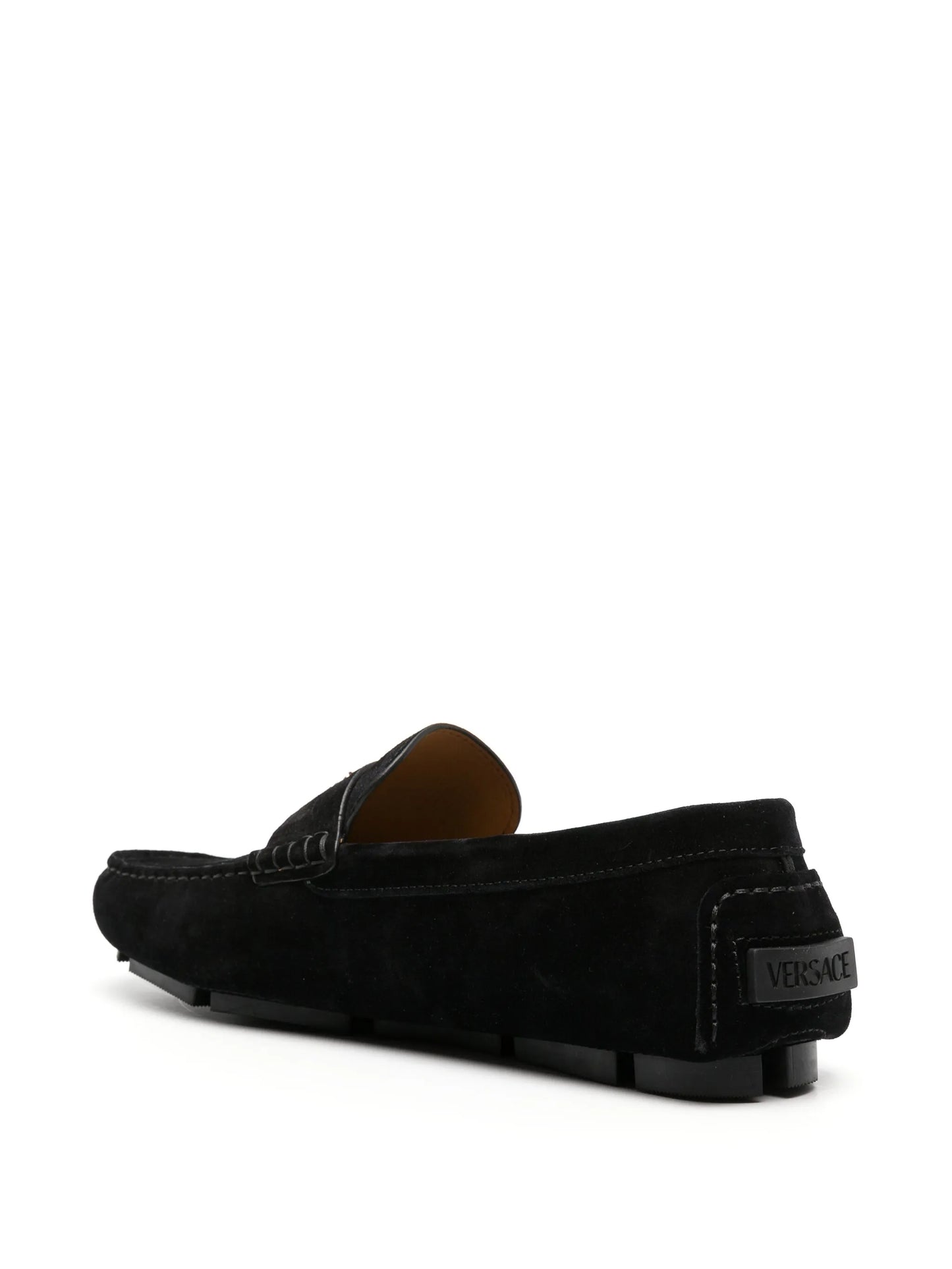 Medusa Head suede loafers