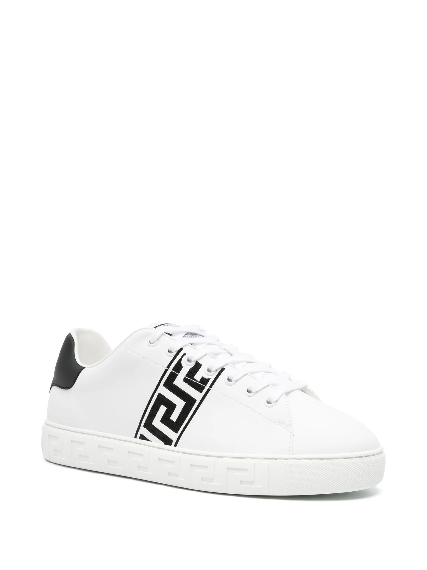 Greca-embroidered sneakers