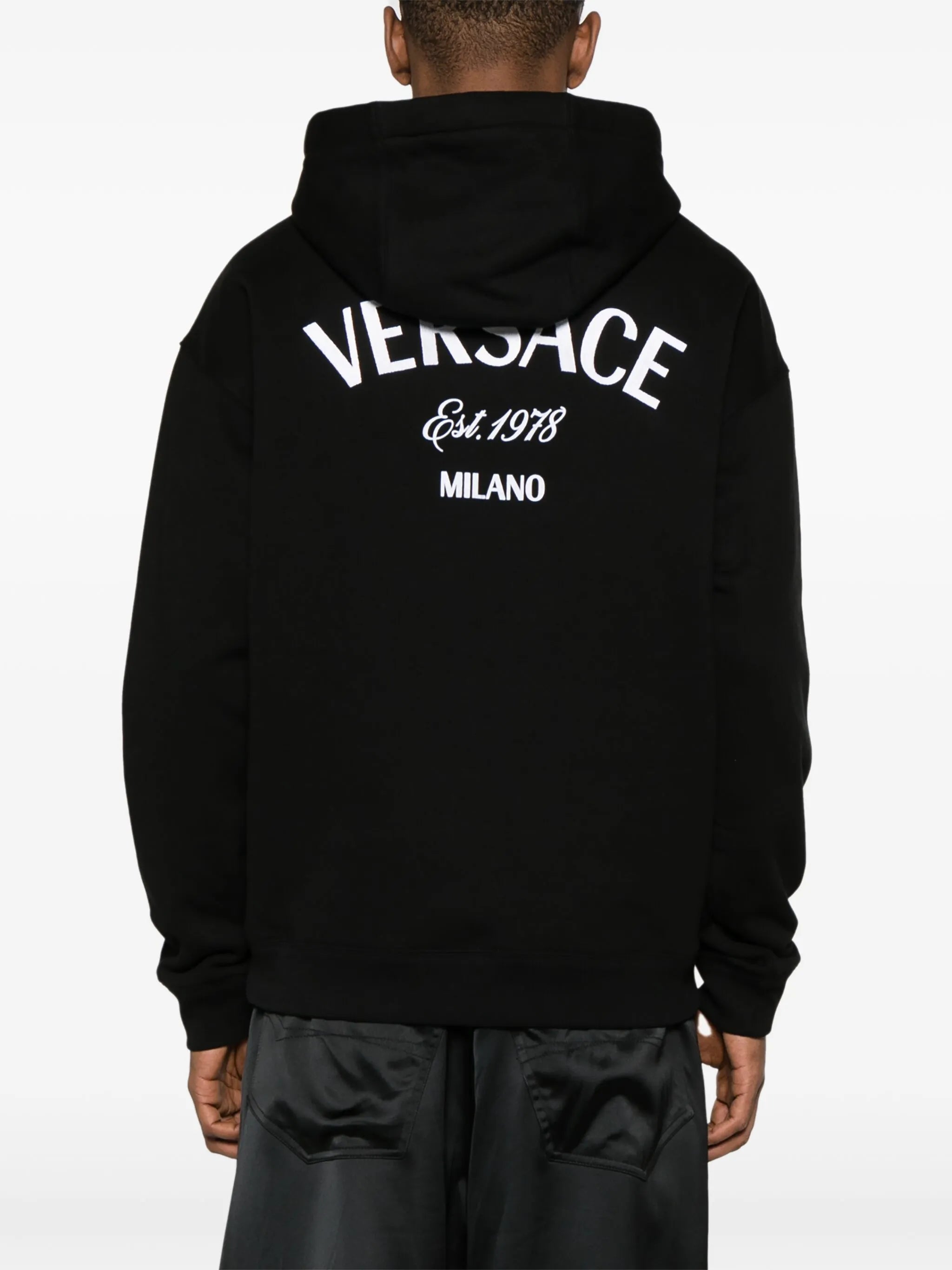 Milano Stamp-embroidered cotton hoodie