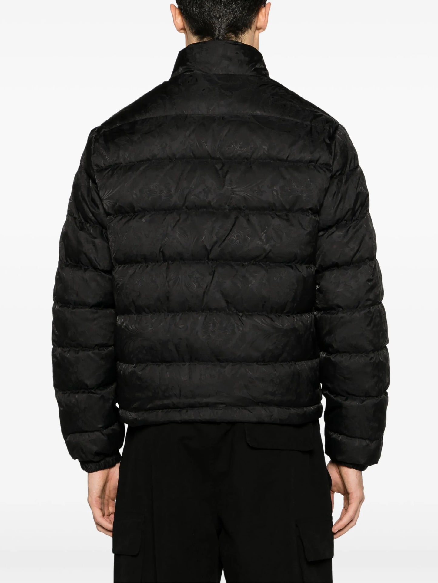 Barocco-print padded jacket