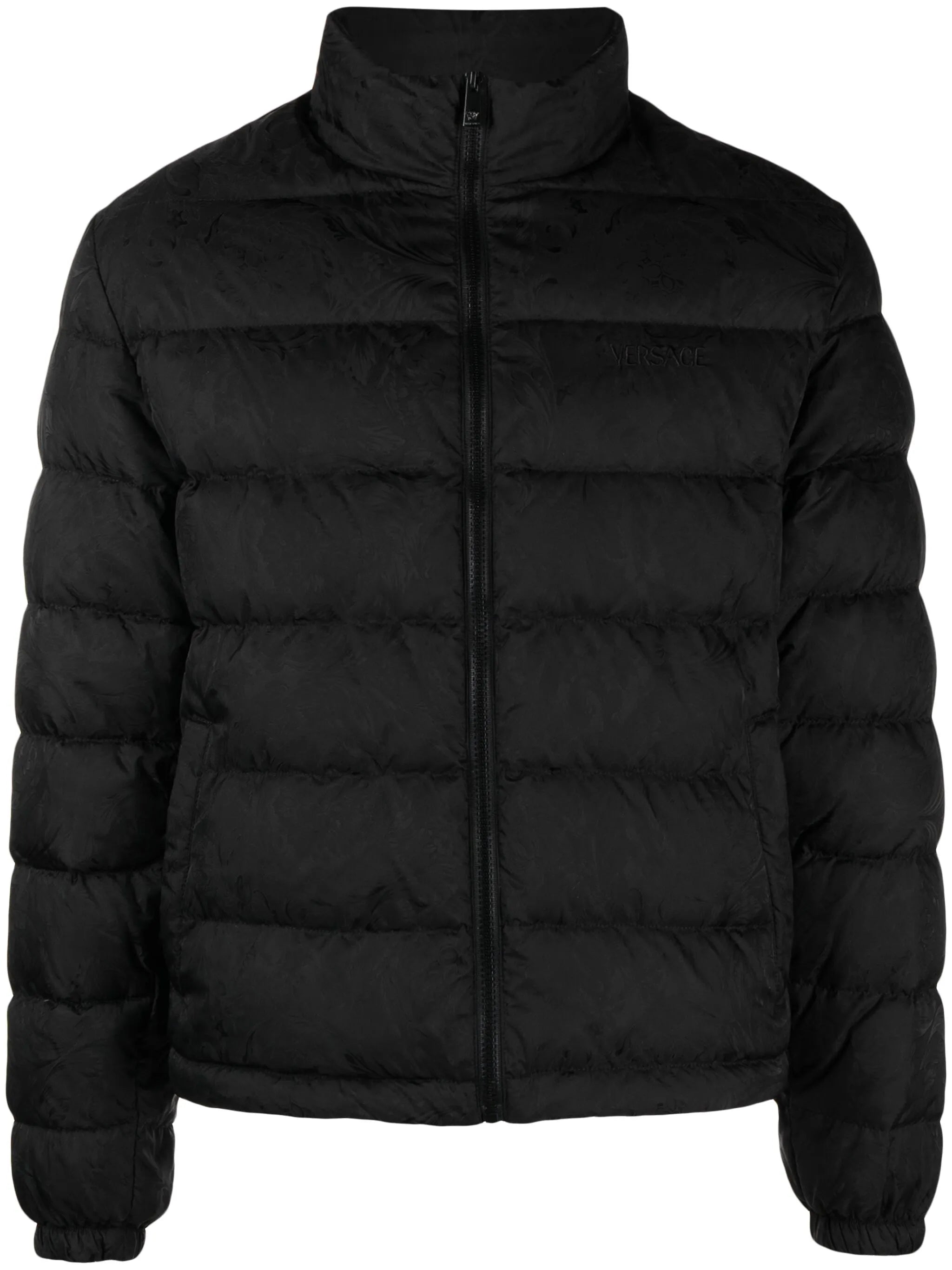 Barocco-print padded jacket